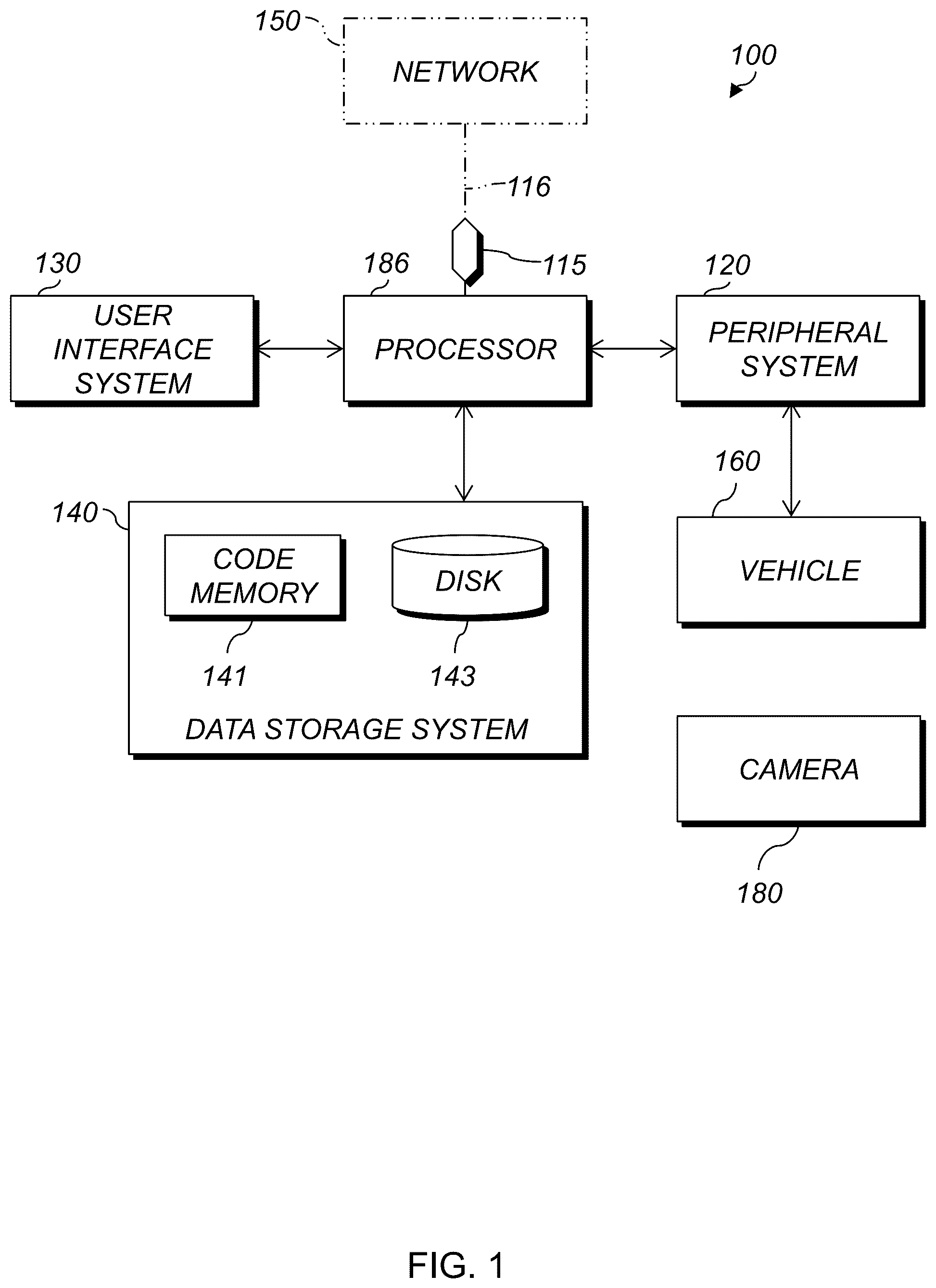 Patent US12174628 Figure 1 – System and method for controlling a self-guided vehicle