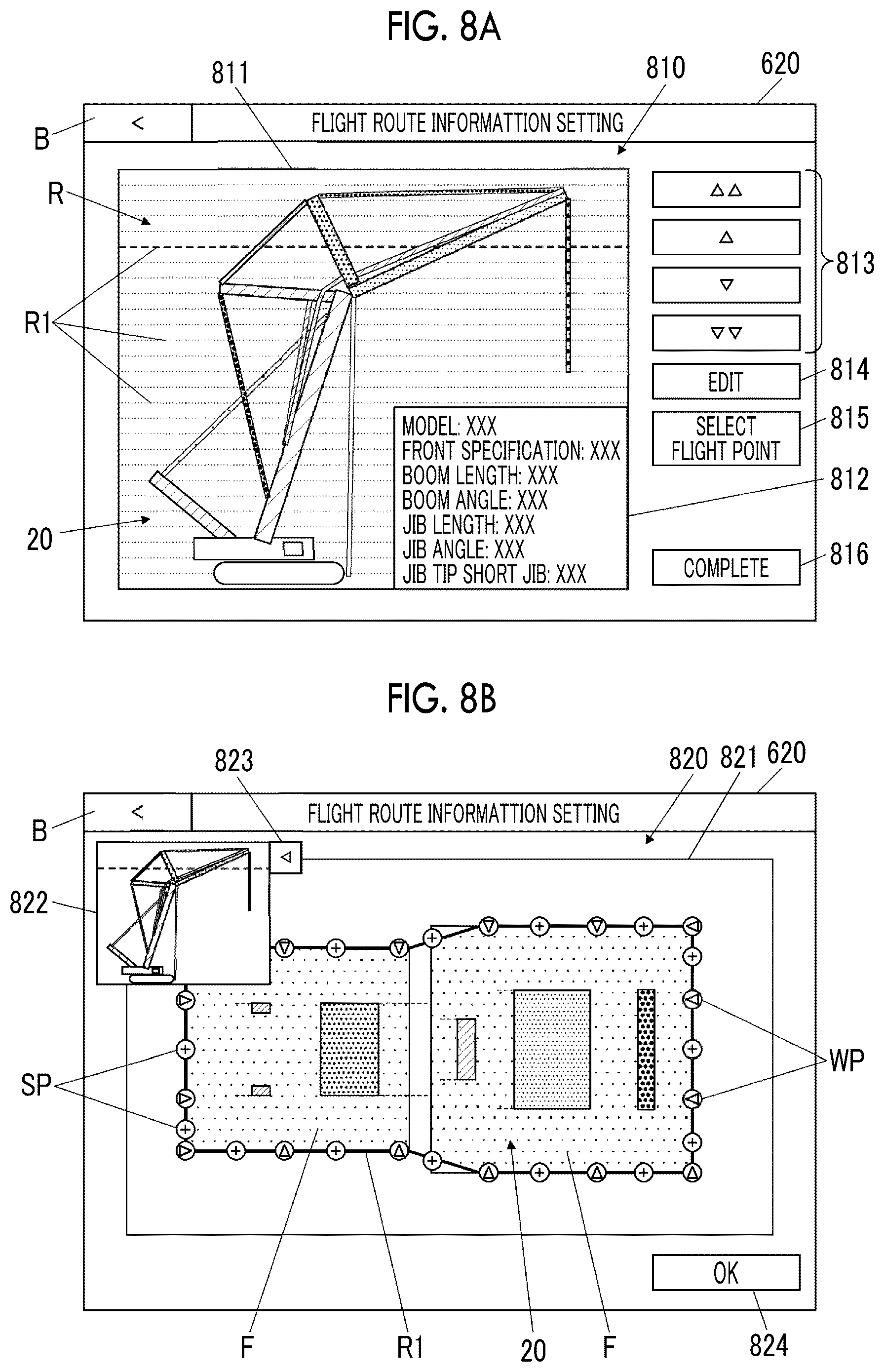 Patent US12174630 Figure 7 – Display device and route display program