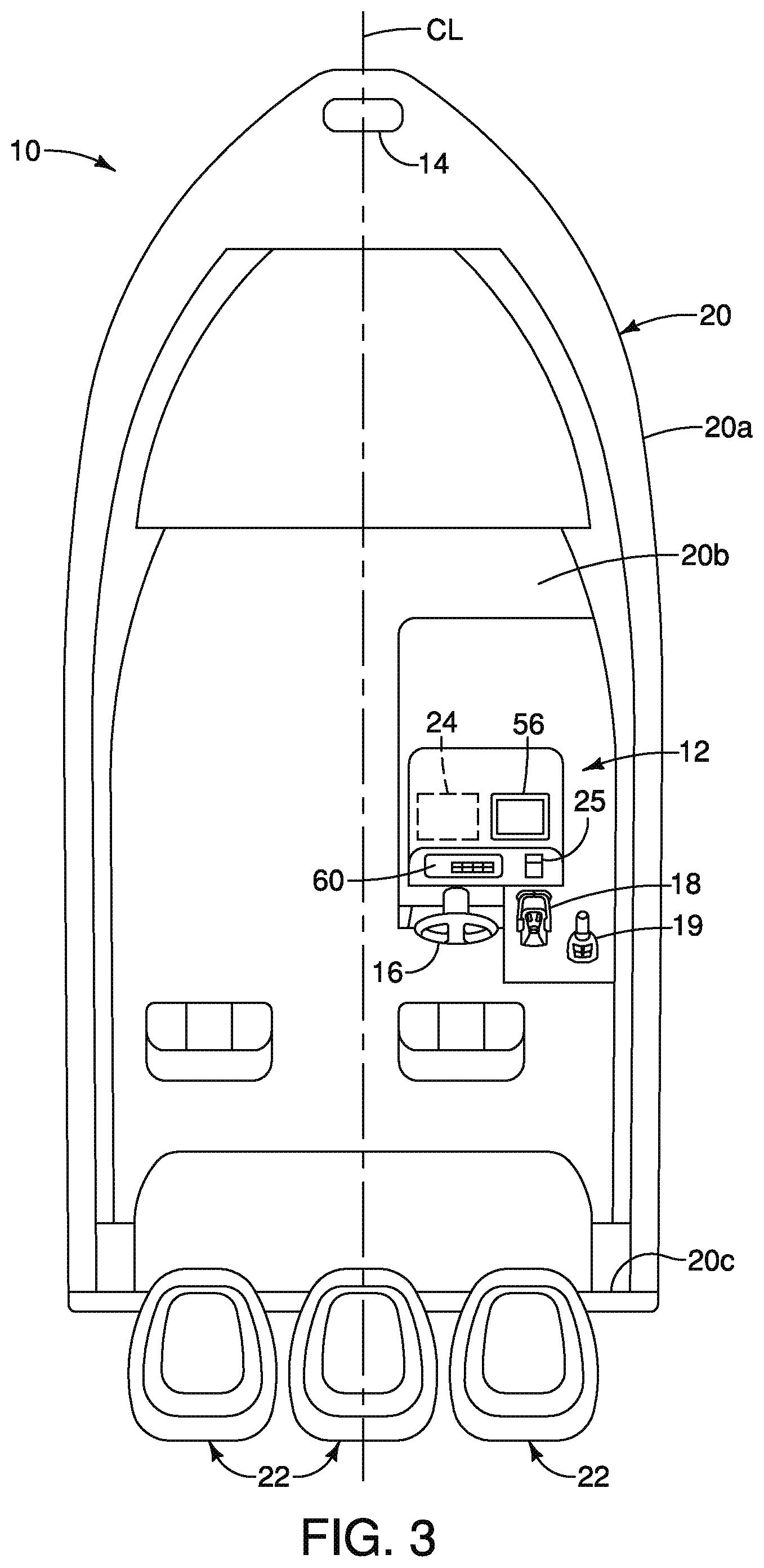 Patent US12174633 Figure 3 – Watercraft auto-docking system and watercraft auto-docking method