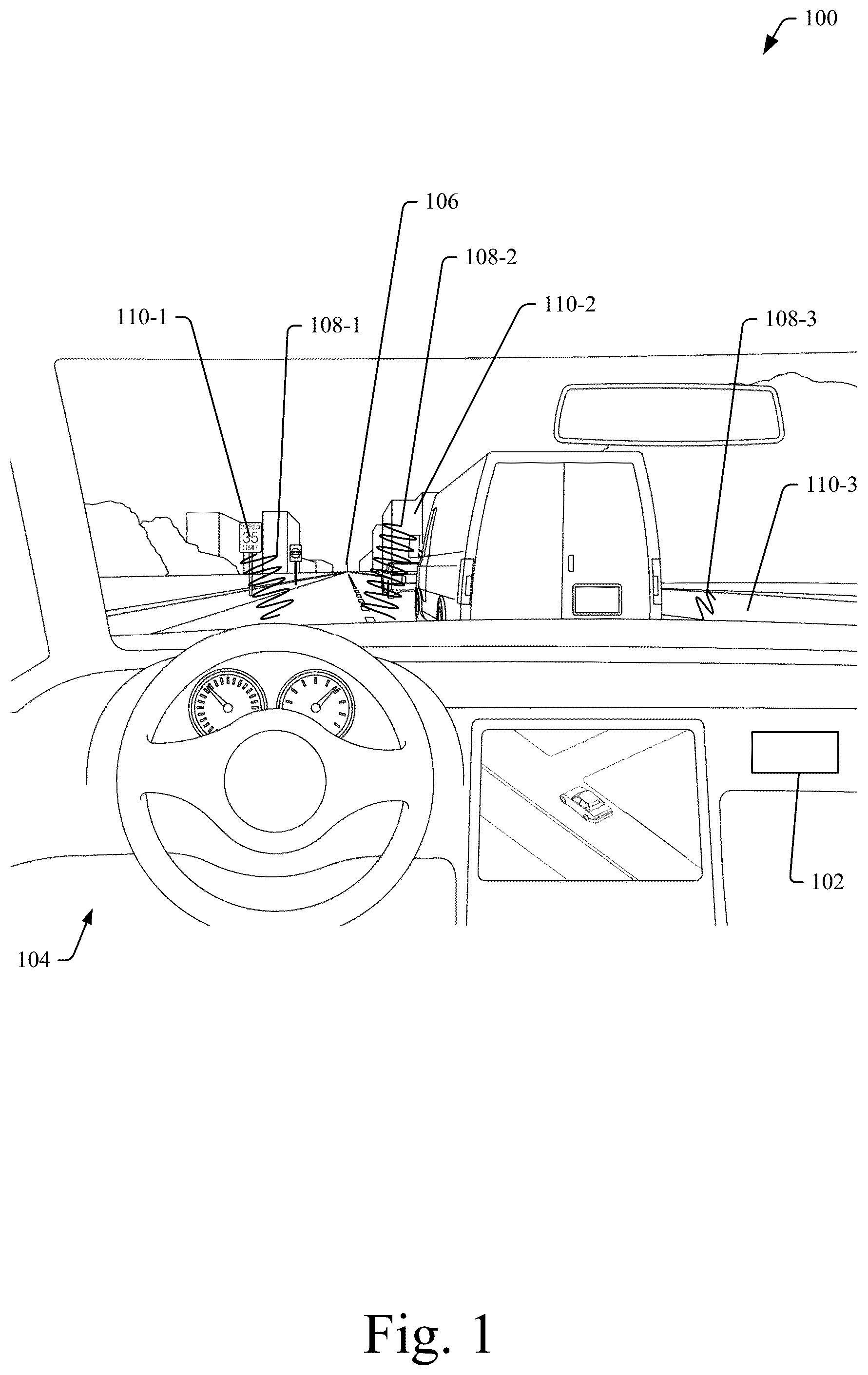 Patent US12174641 Figure 1 – Vehicle localization based on radar detections