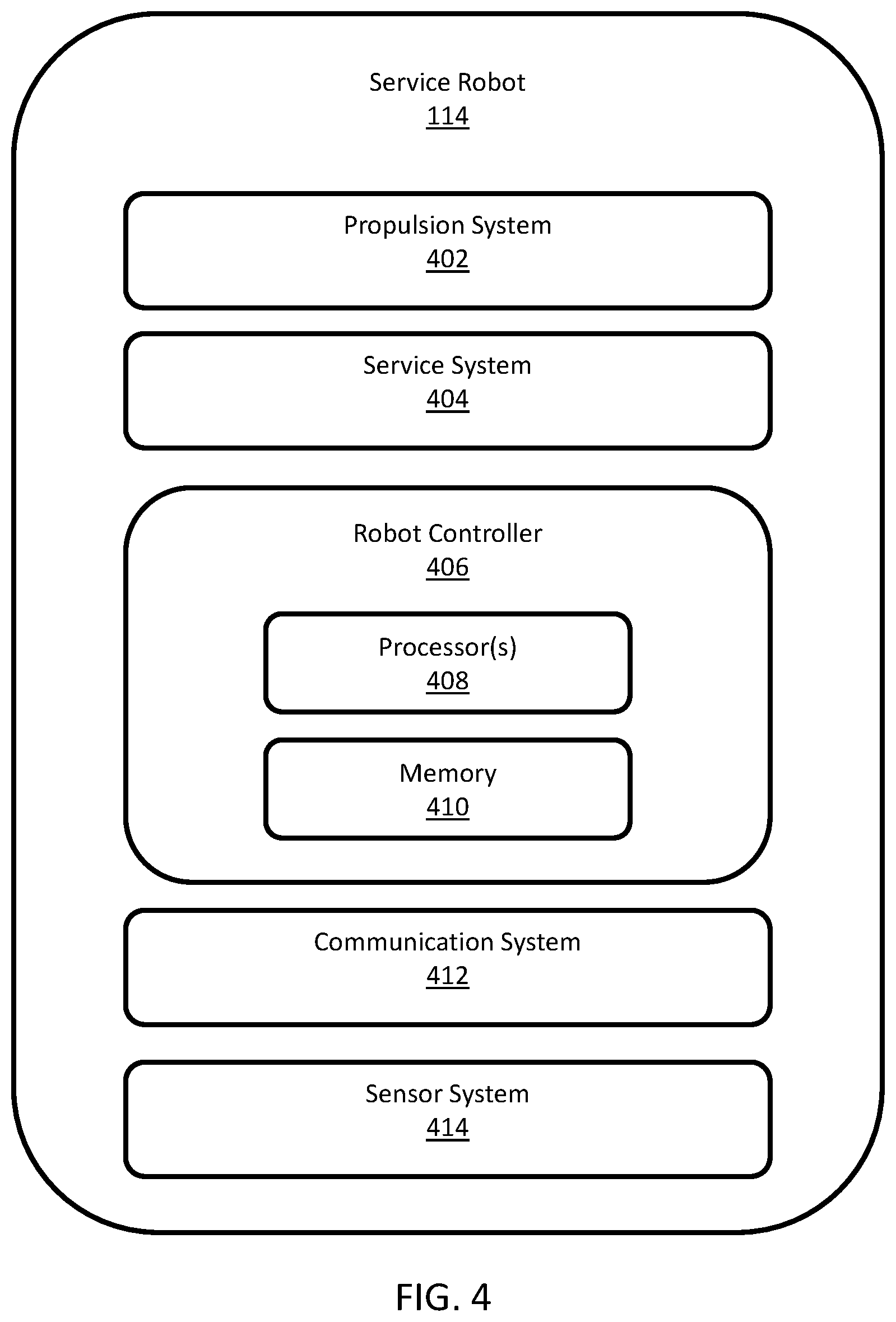 Patent US12174643 Figure 8 – Systems and methods for delivering packages using mobile robots