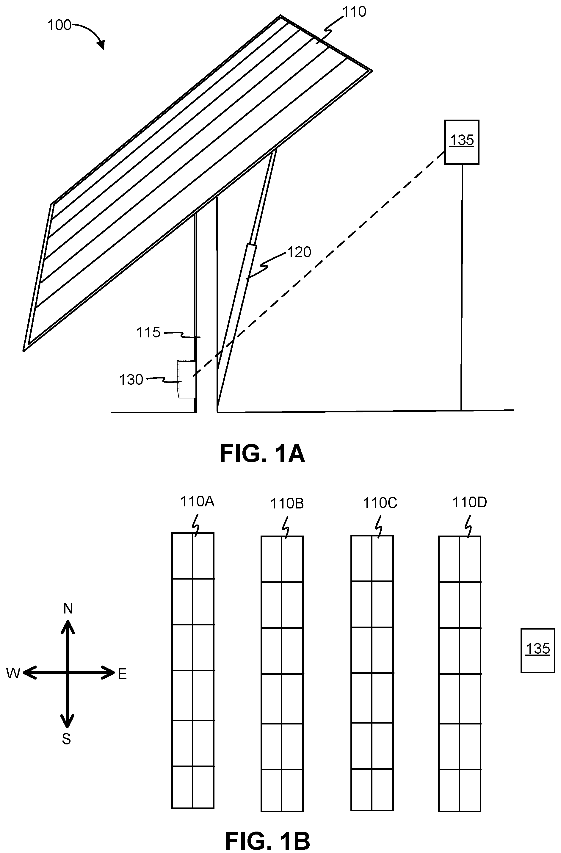 Patent US12174644 Figure 1 – Adaptive stow for solar tracker systems