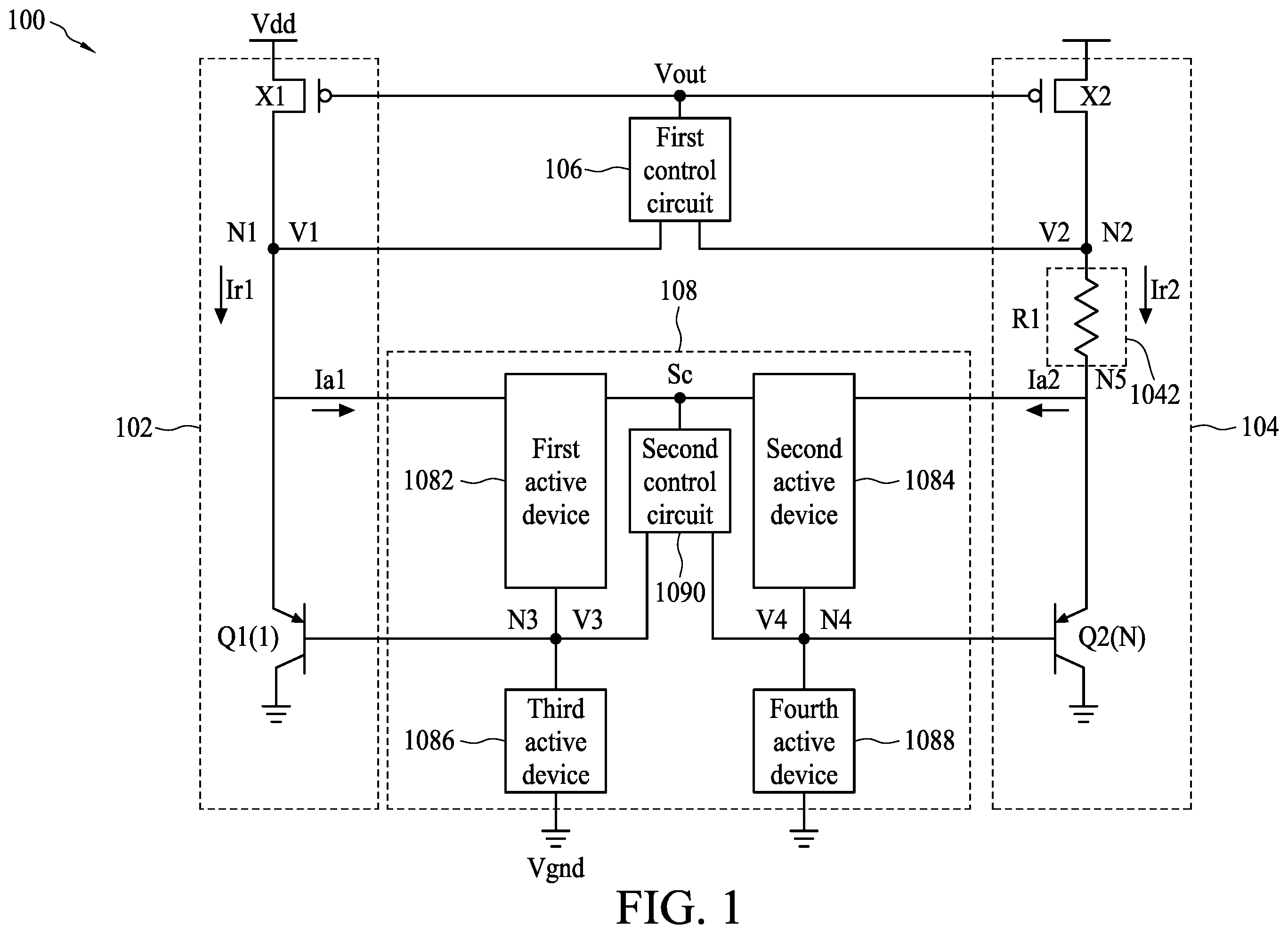 Patent US12174653 Figure 1 – Signal generating device, bandgap reference device and method of generating temperature-dependent signal