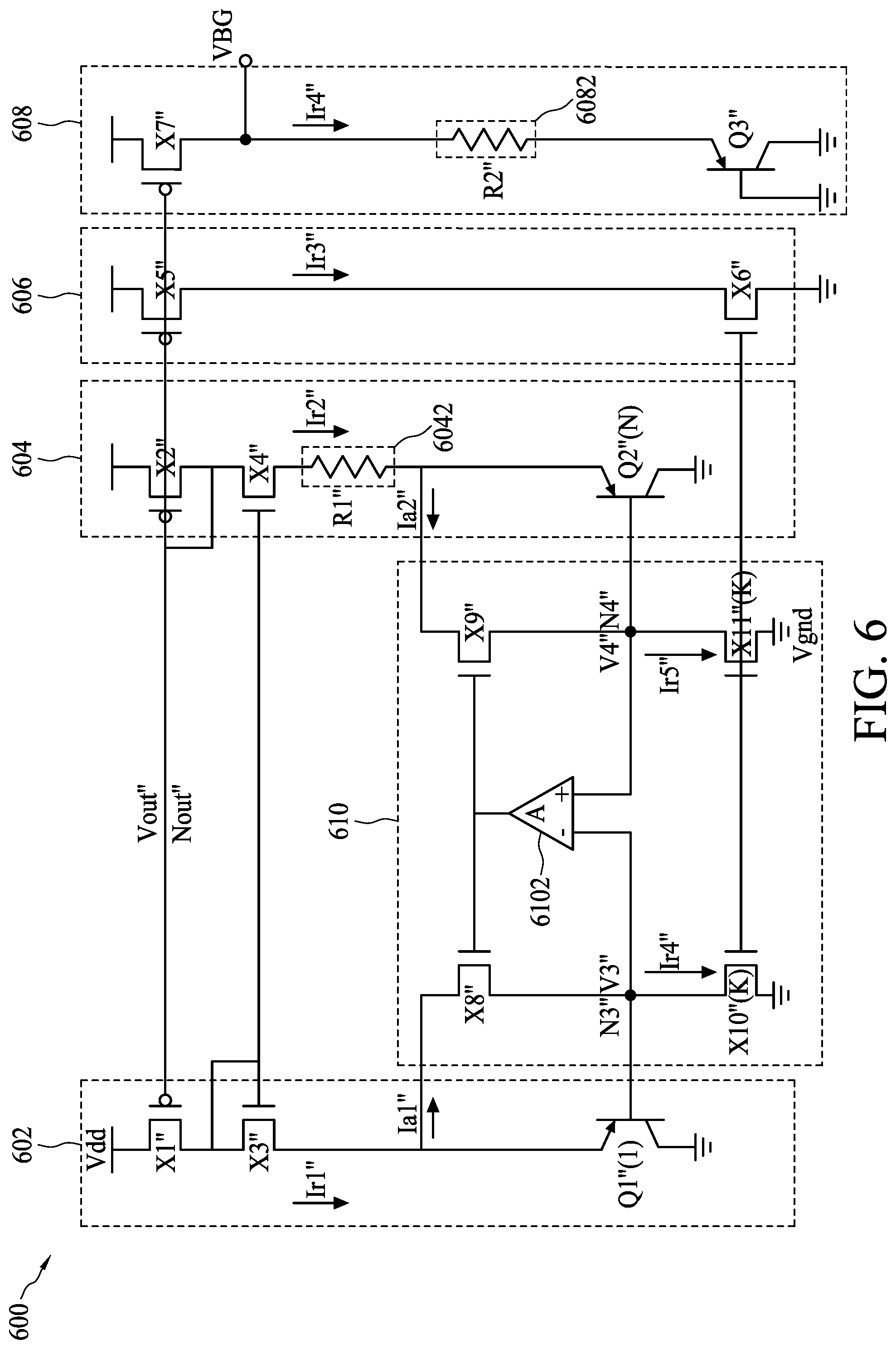 Patent US12174653 Figure 6 – Signal generating device, bandgap reference device and method of generating temperature-dependent signal
