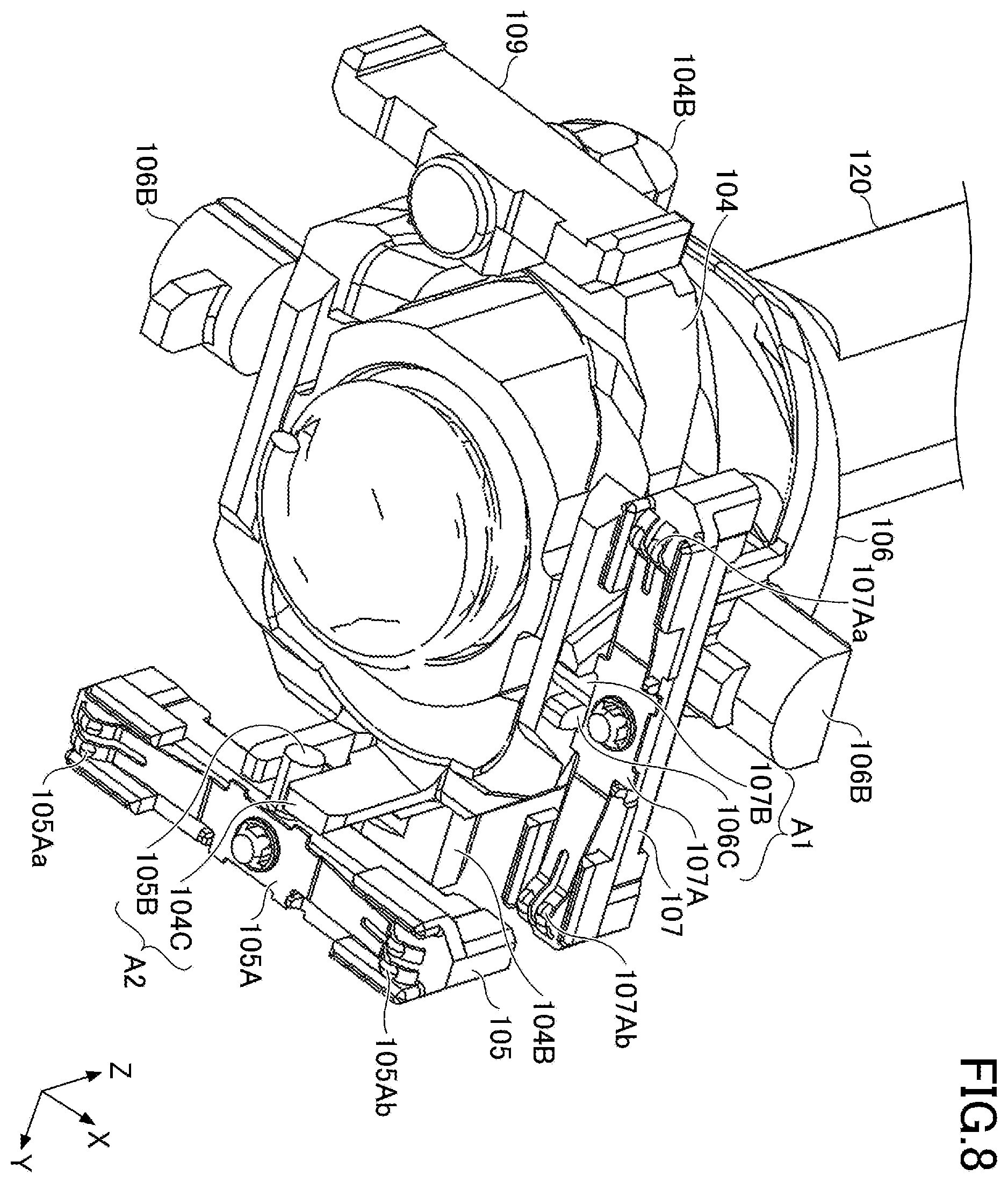 Patent US12174654 Figure 8 – Operation device for inproving accuracy of value of output signal indicating a neutral position
