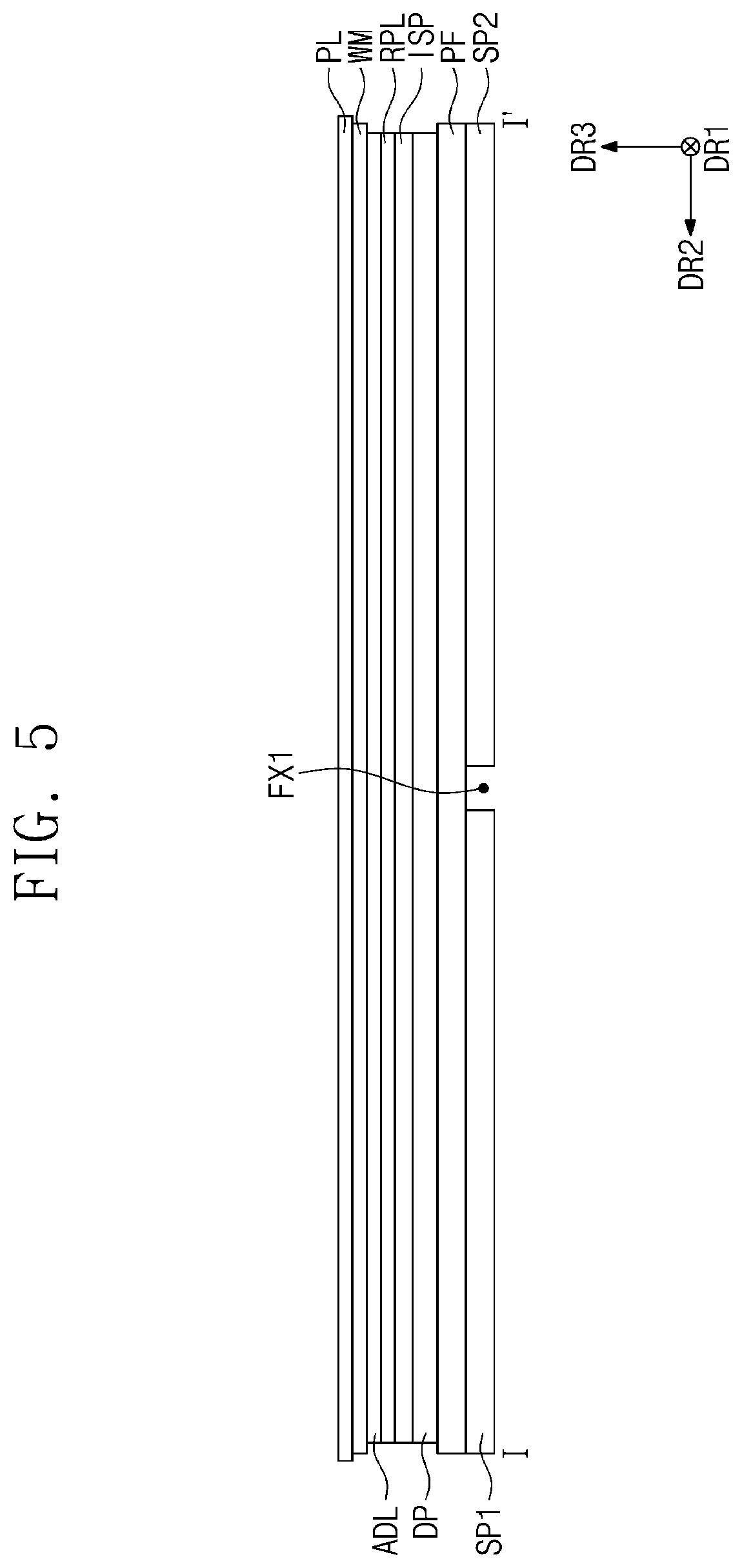 Patent US12174664 Figure 5 – Display device and manufacturing method of window