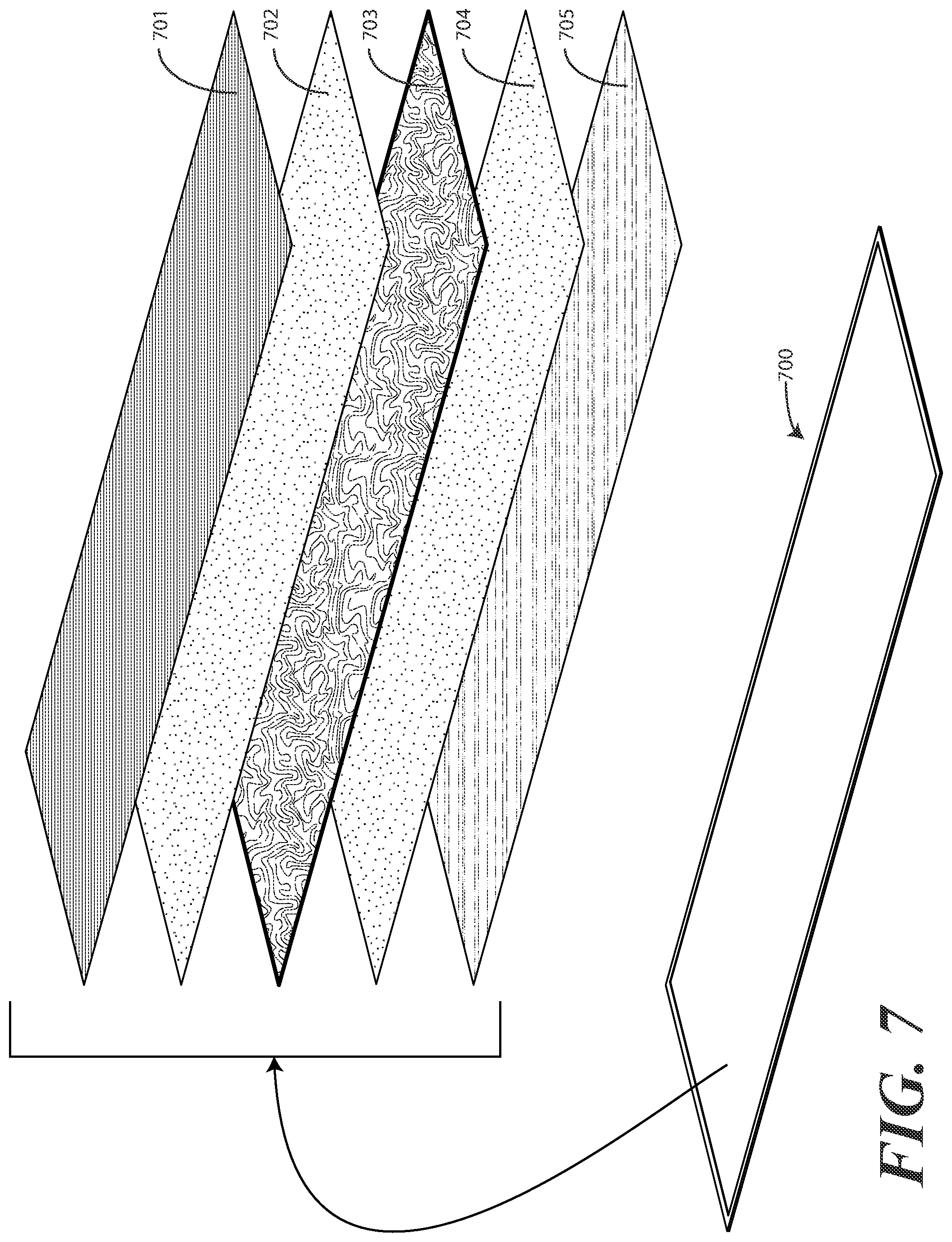Patent US12174668 Figure 4 – Flexible display with preformed curvilinear foldable substrate and corresponding electronic devices and methods