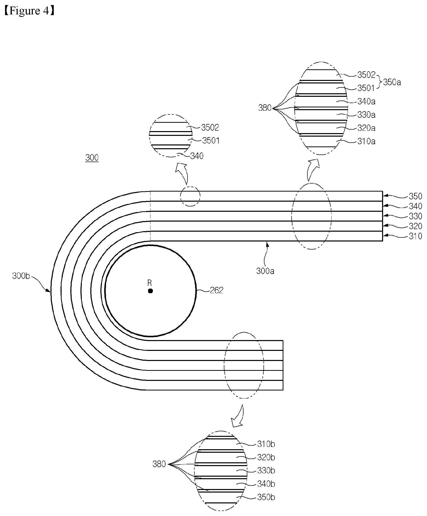 Patent US12174670 Figure 6 – Flexible display and electronic device having same