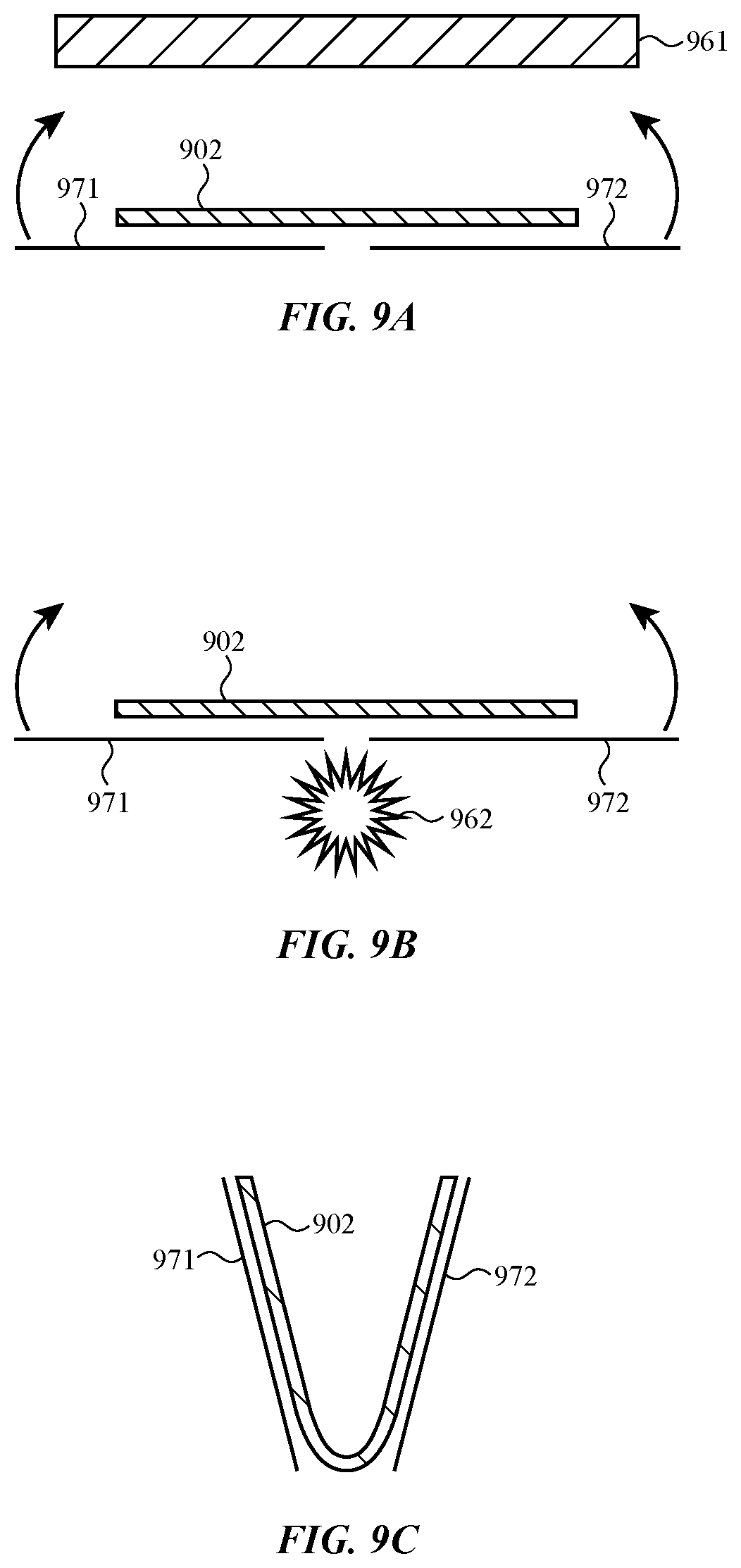 Patent US12174671 Figure 9 – Foldable cover and display for an electronic device