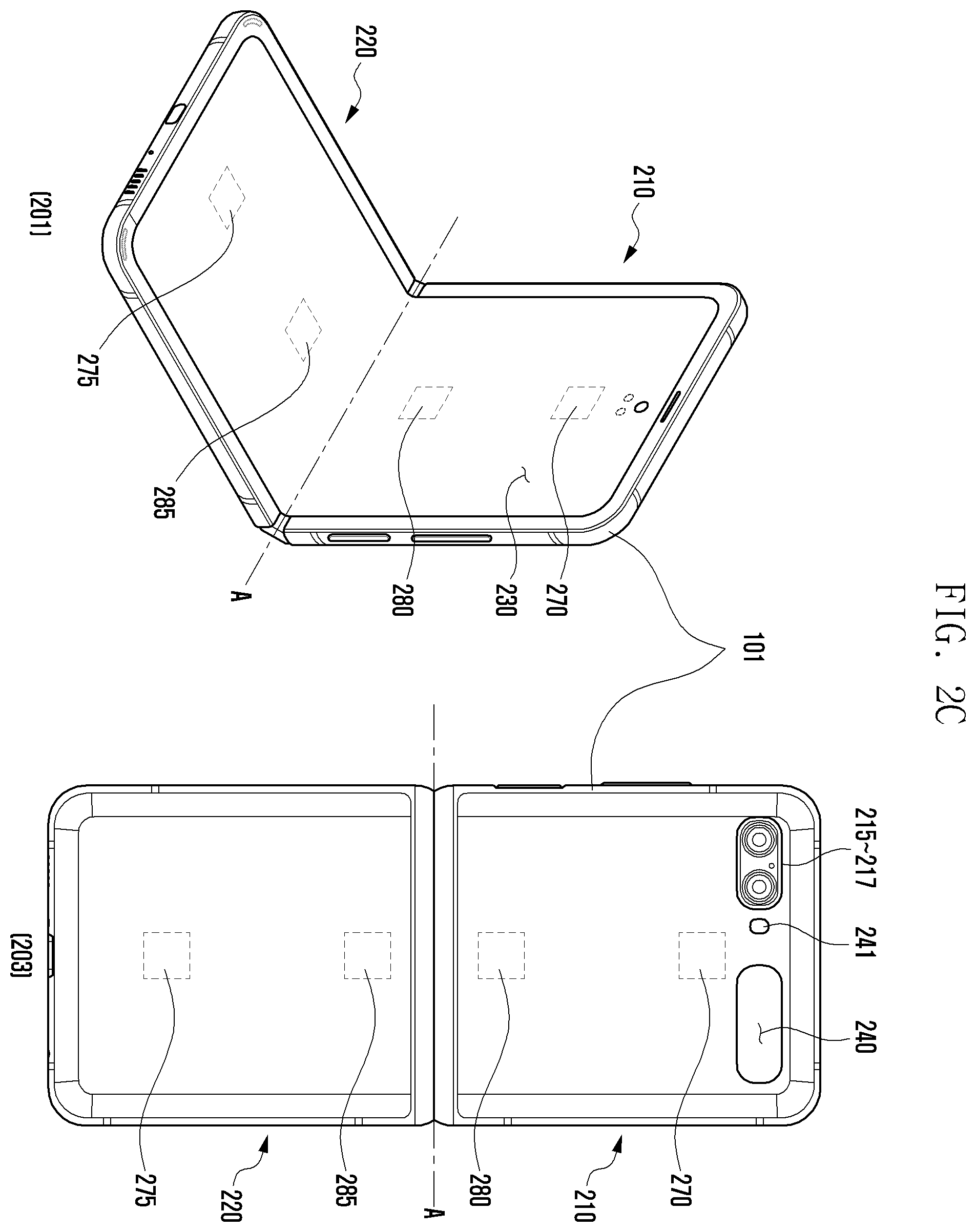 Patent US12174674 Figure 4 – Foldable electronic device and method for controlling foldable electronic device