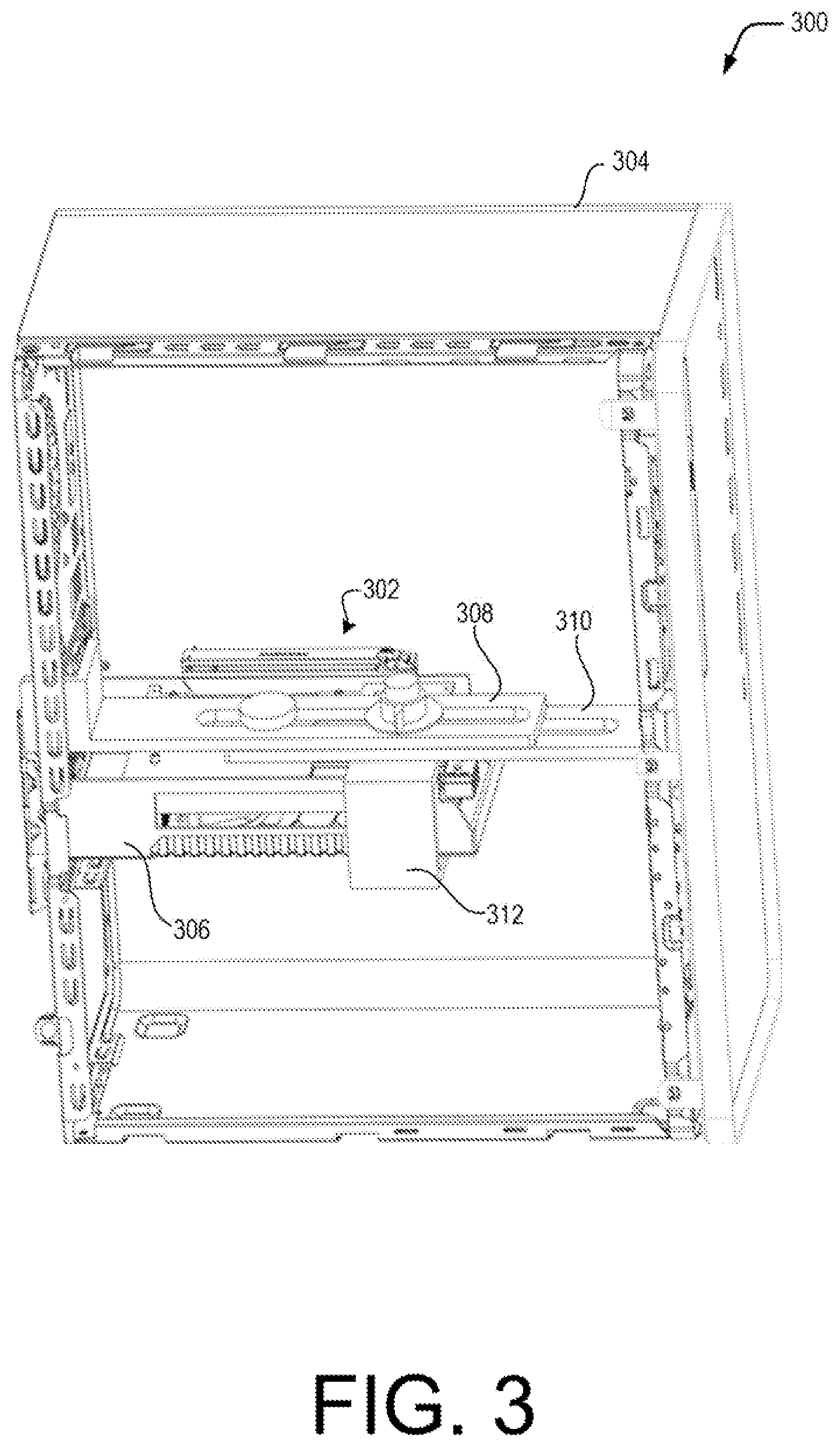 Patent US12174675 Figure 3 – Holding devices for computing components