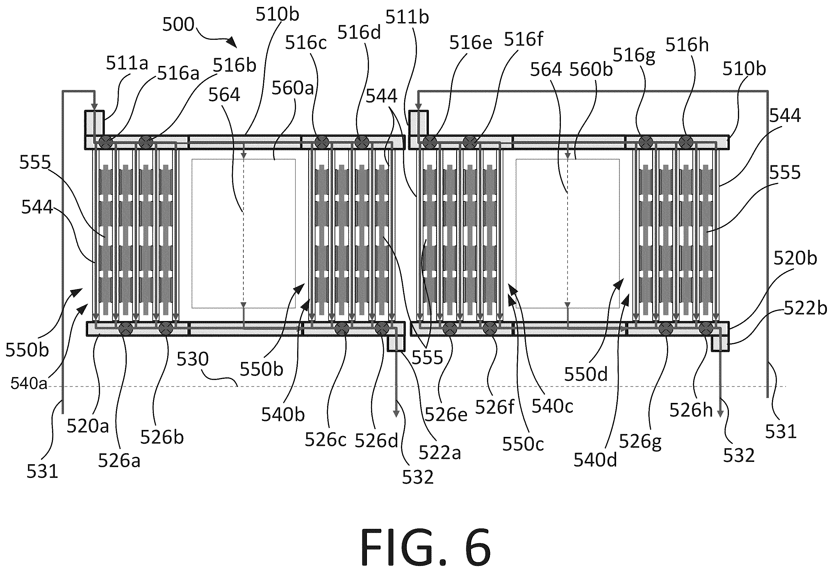 Patent US12174676 Figure 6 – Modular liquid cooling architecture for liquid cooling