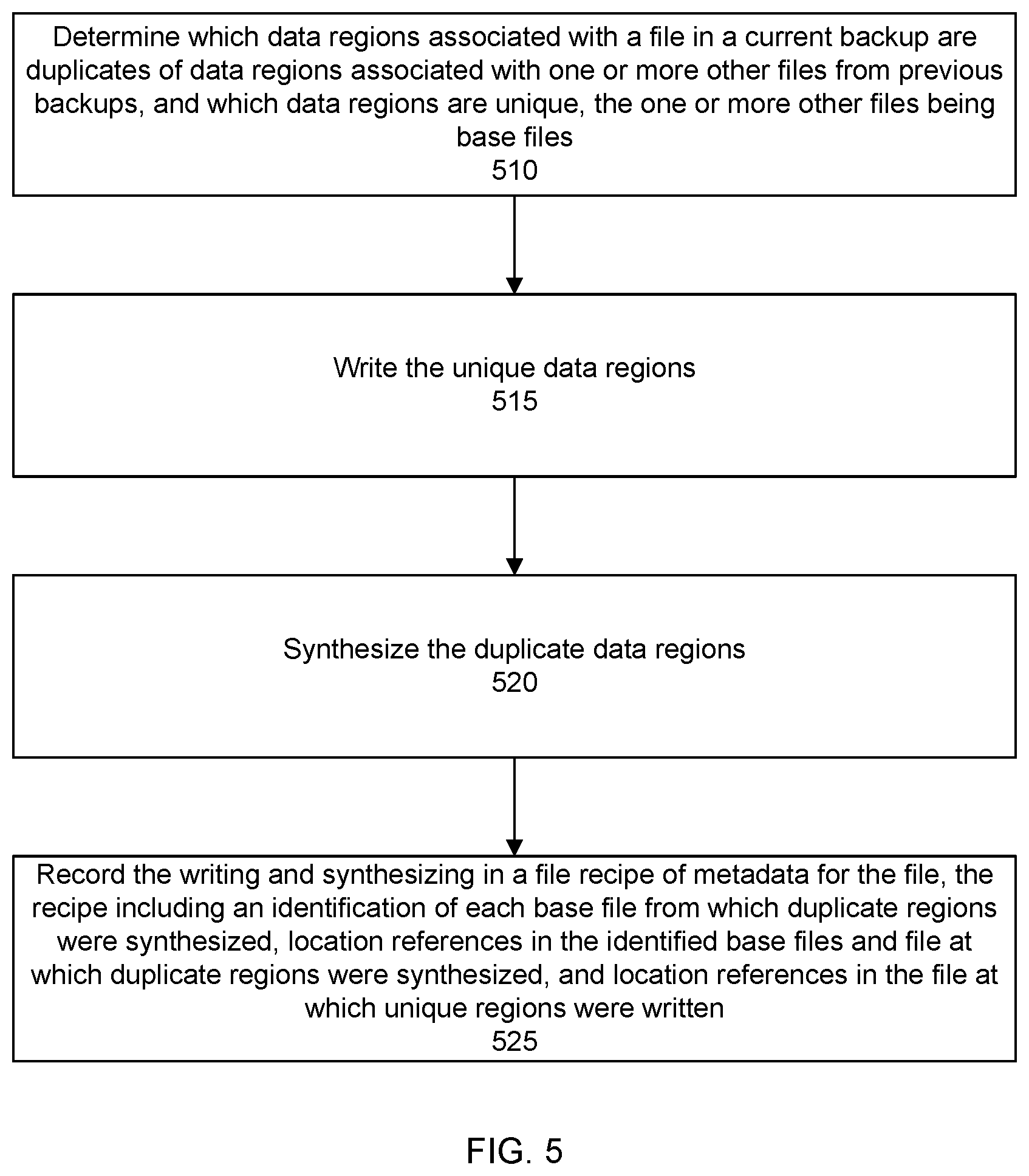 Patent US12174709 Figure 5 – Reducing bandwidth during synthetic restores from a deduplication file system