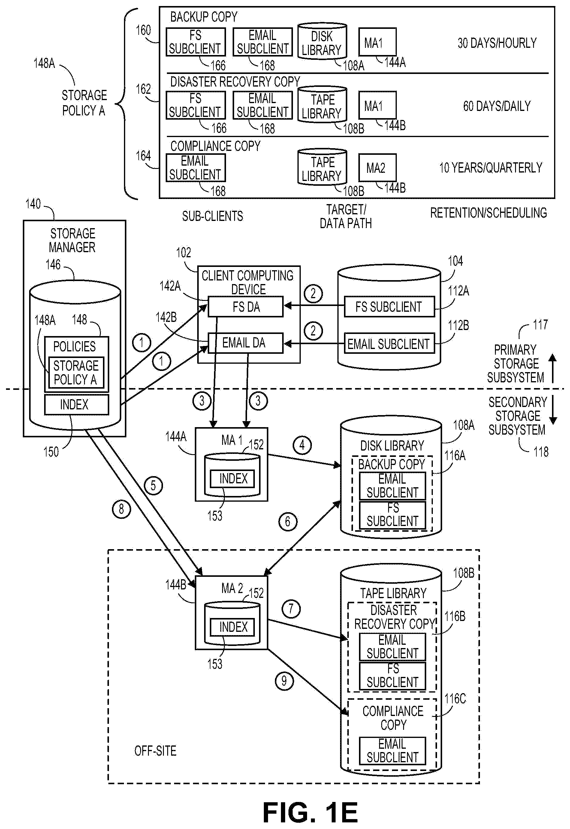 Patent US12174710 Figure 5 – Restoring archived database data