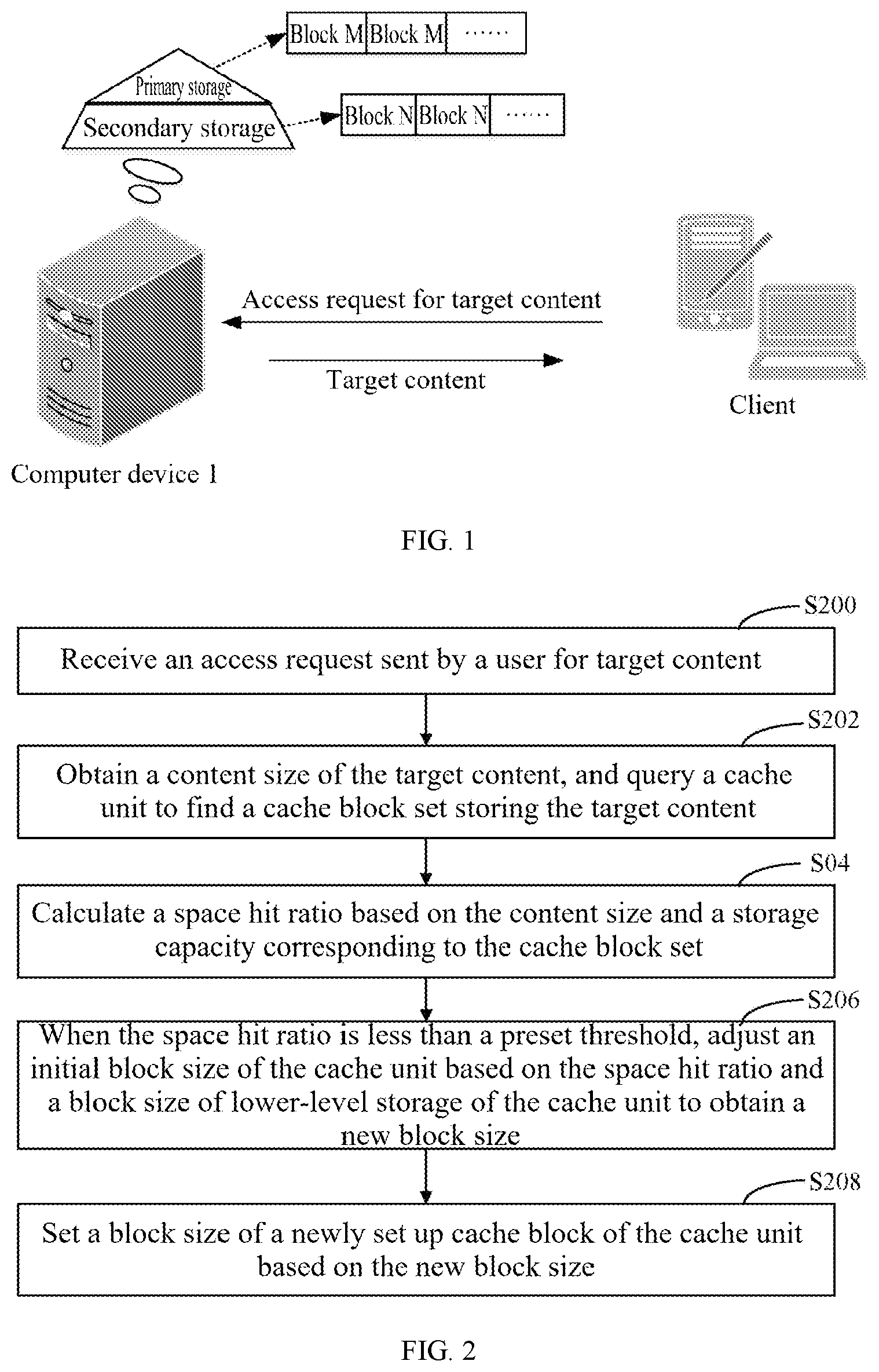 Patent US12174740 Figure 1 – Method and apparatus for adjusting data storage and computer device