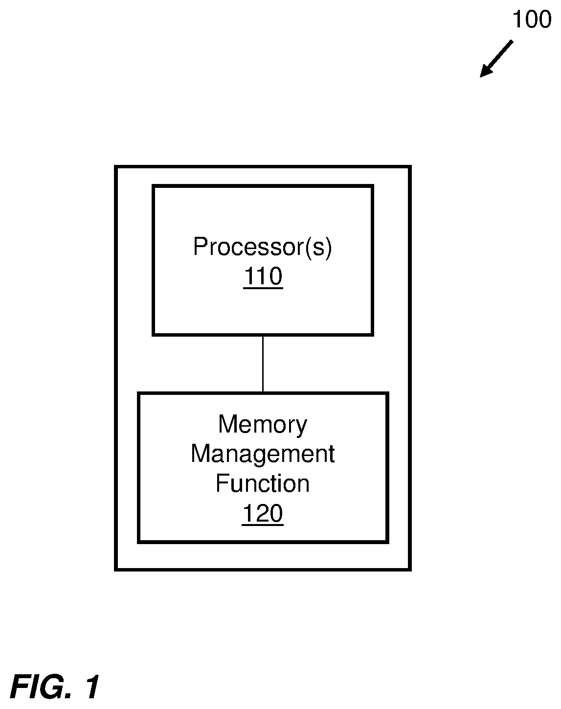 Patent US12174743 Figure 1 – Memory access