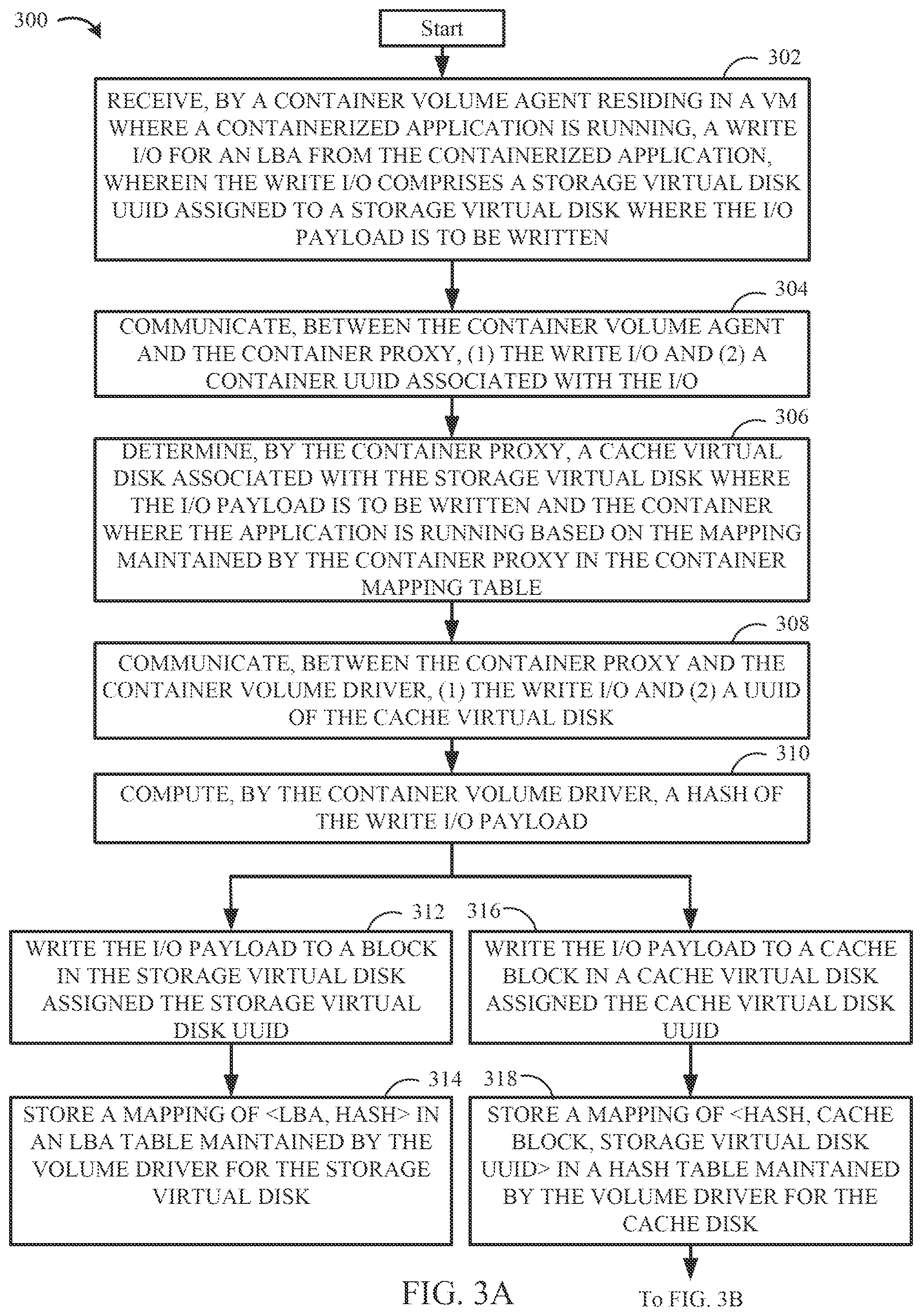 Patent US12174744 Figure 5 – Centralized, scalable cache for containerized applications in a virtualized environment