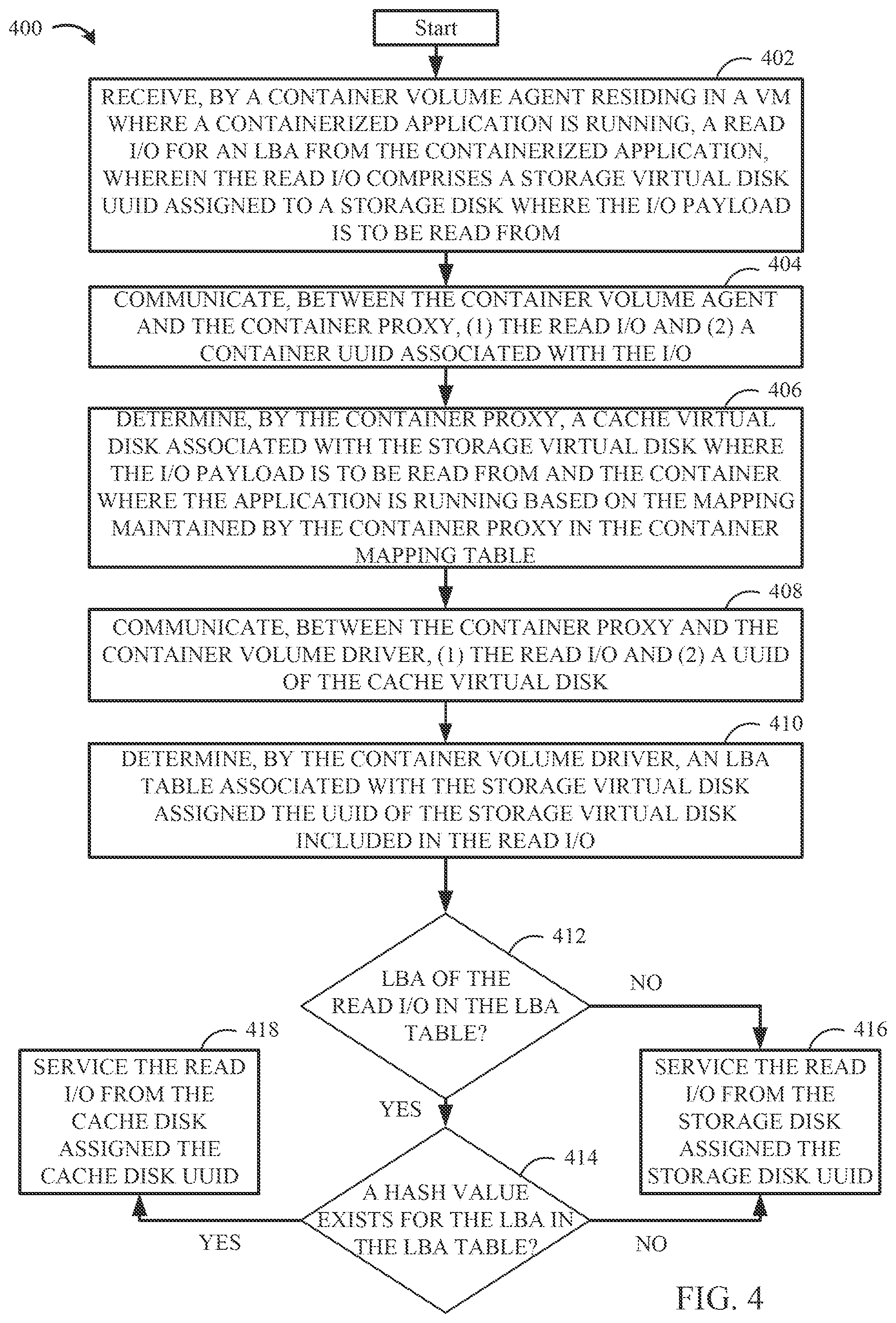 Patent US12174744 Figure 7 – Centralized, scalable cache for containerized applications in a virtualized environment