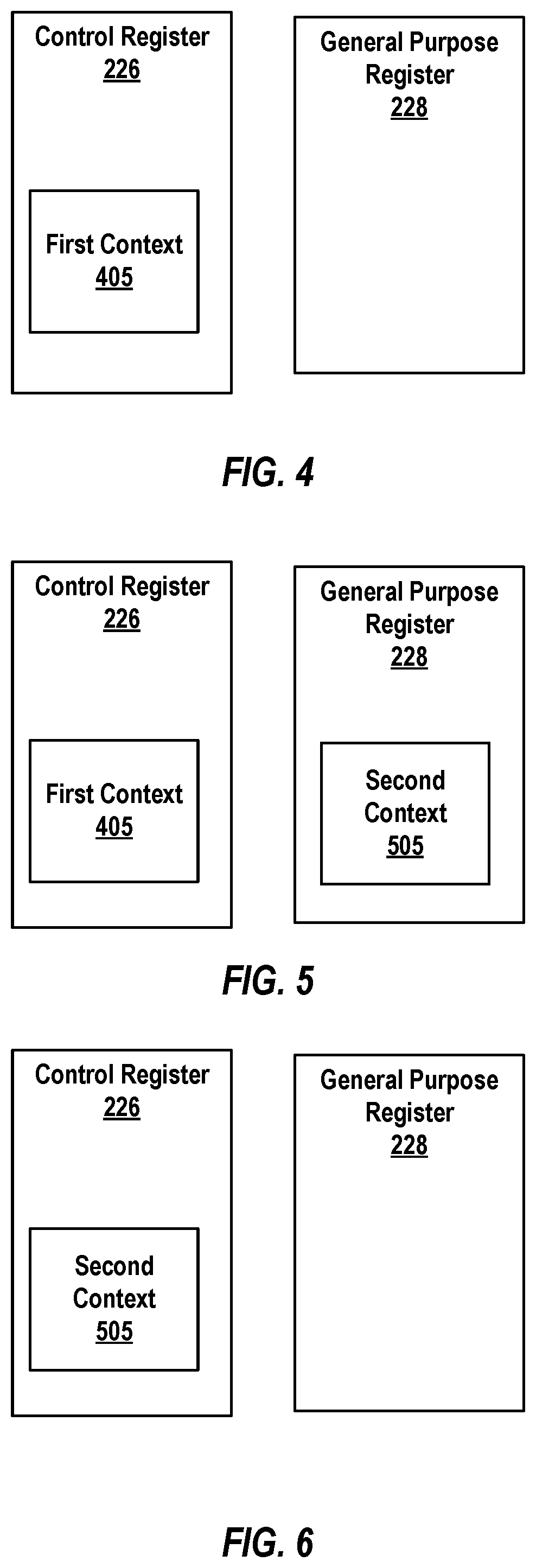 Patent US12174750 Figure 4 – Validating address space context switches by loading an alternative address space from an address translation independent location