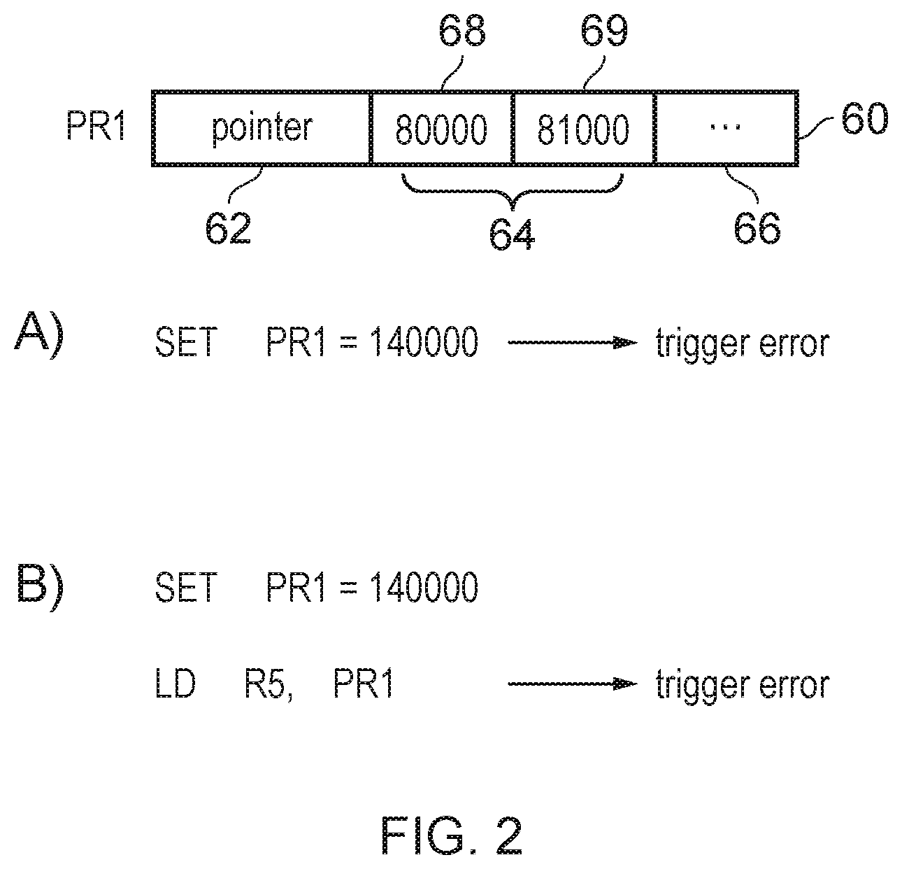 Patent US12174755 Figure 2 – Technique for constraining access to memory using capabilities