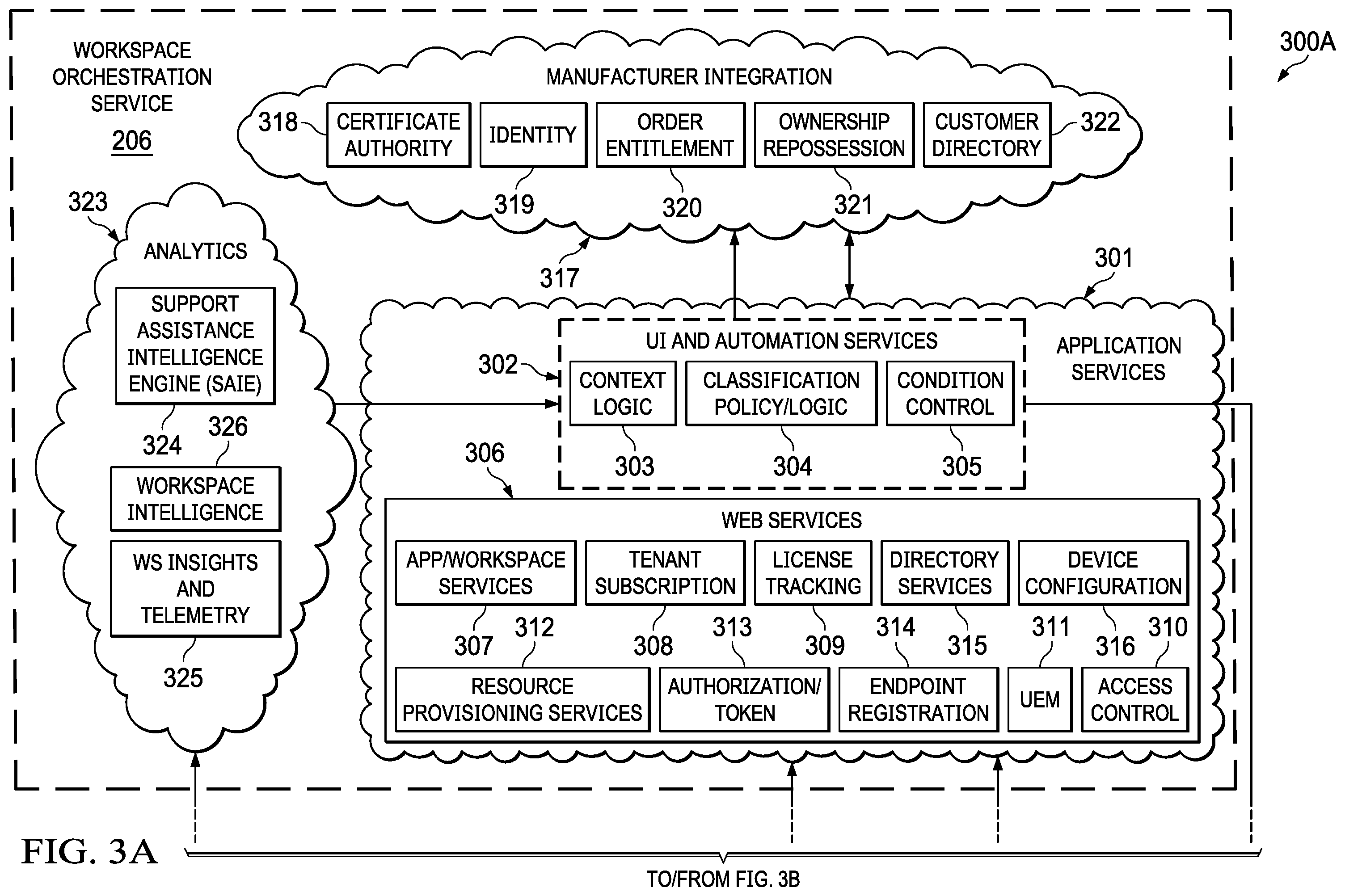 Patent US12174756 Figure 3 – Caching system and method for a workspace environment