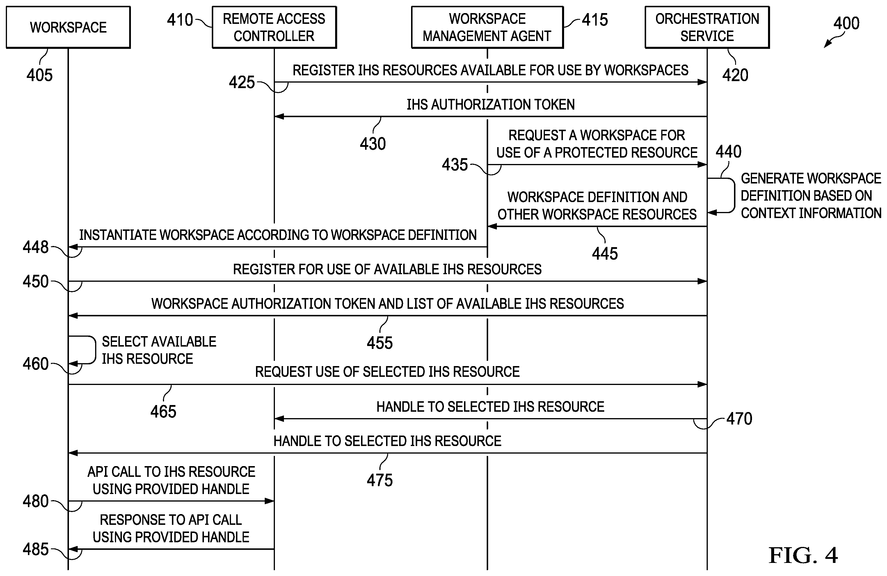 Patent US12174756 Figure 5 – Caching system and method for a workspace environment