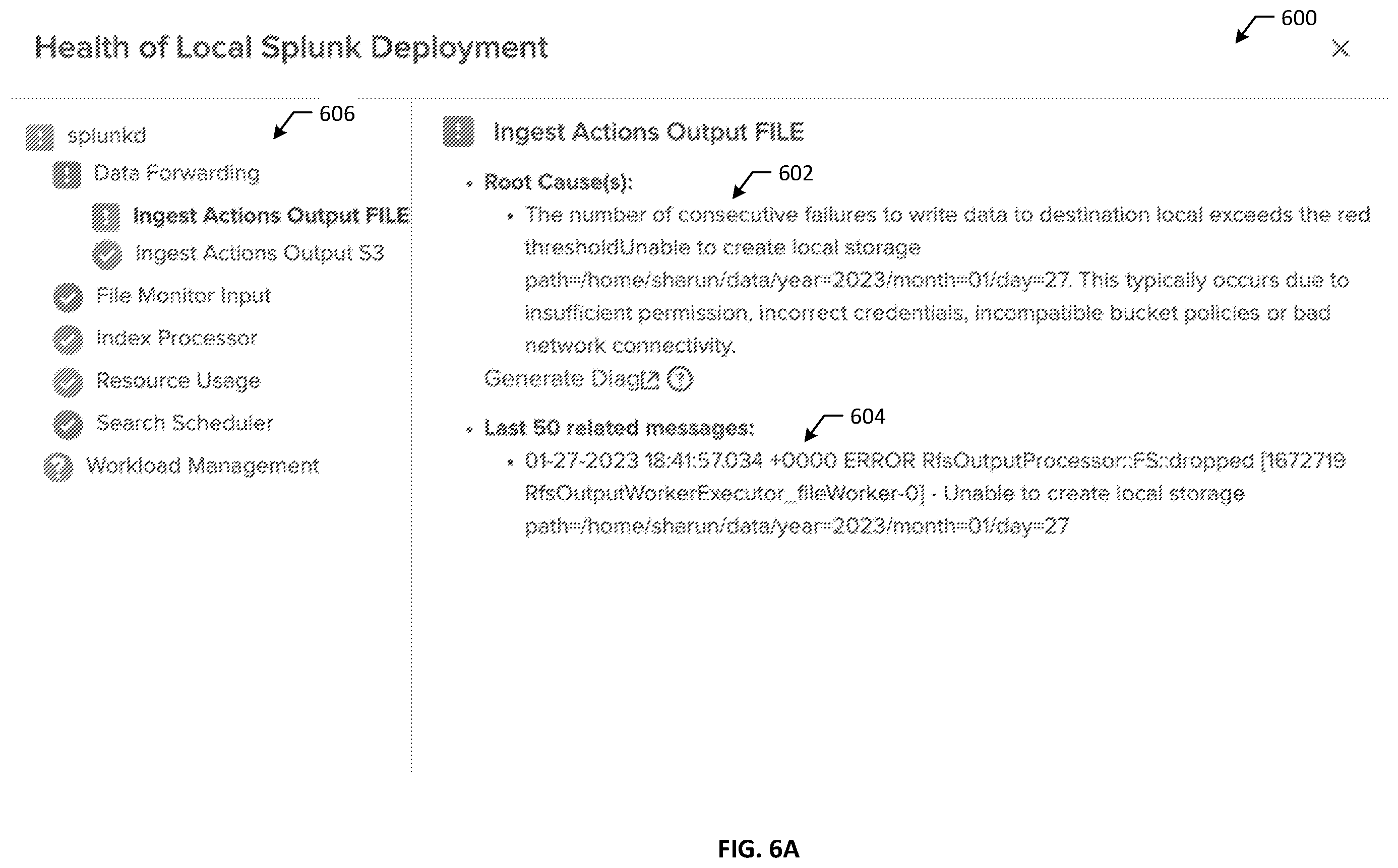 Patent US12174797 Figure 6 – Filesystem destinations