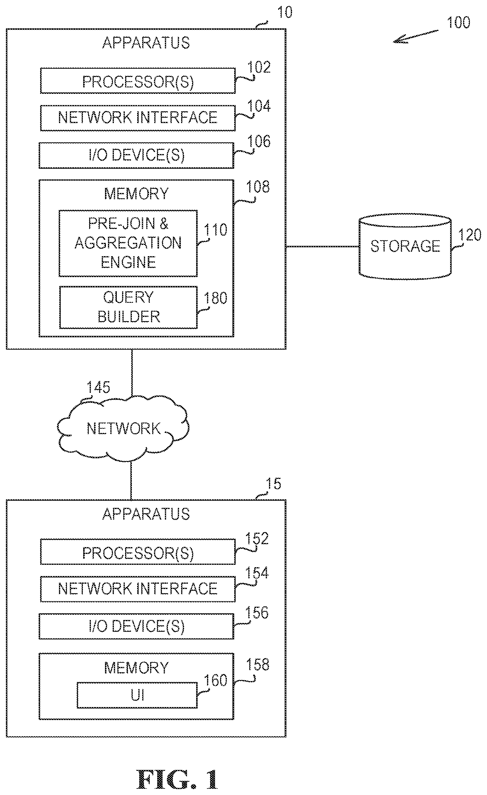 Patent US12174829 Figure 1 – Aggregate query optimization