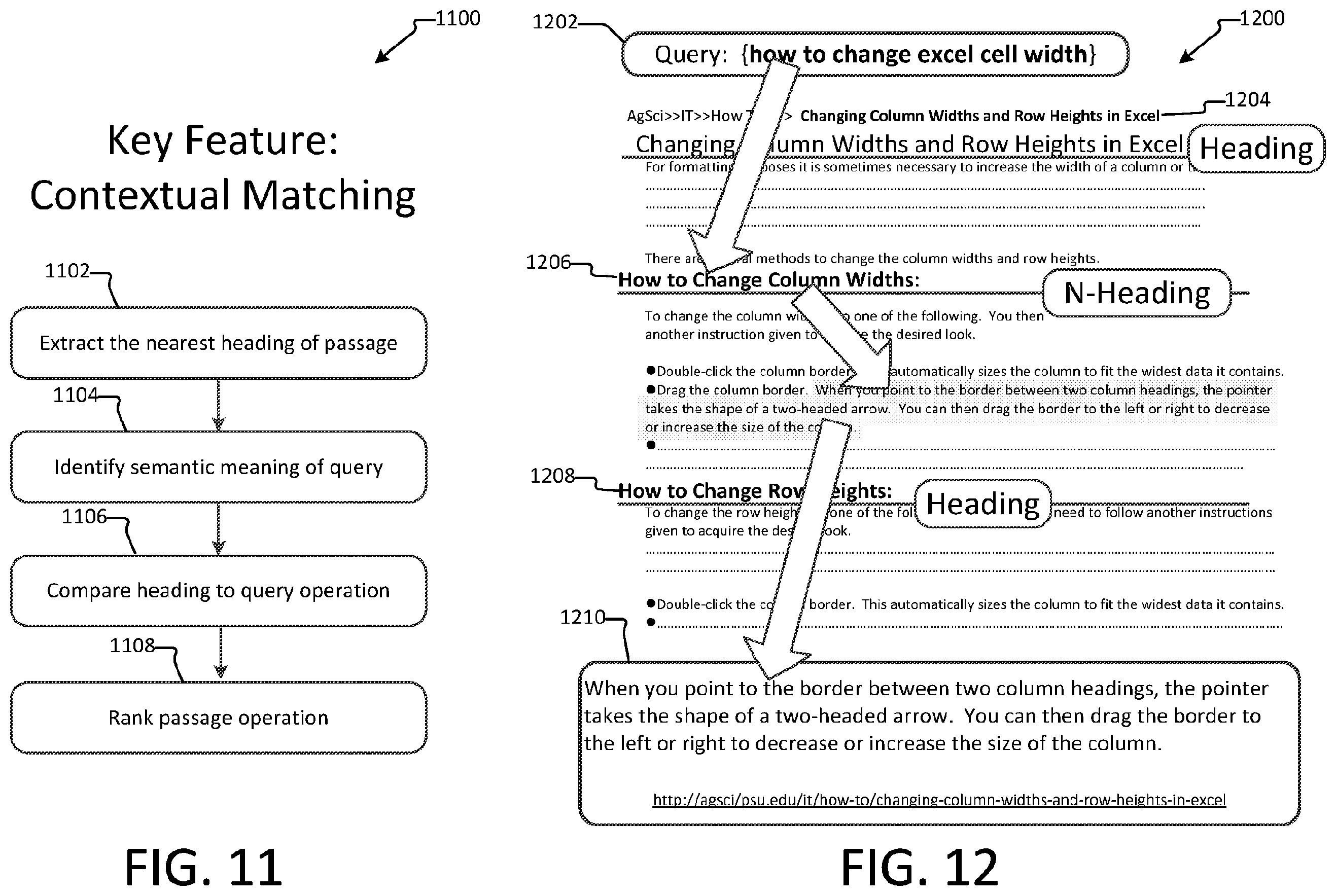 Patent US12174839 Figure 10 – Relevant passage retrieval system