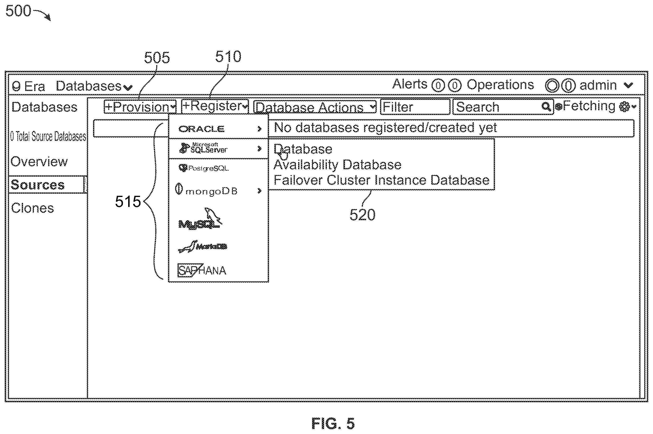 Patent US12174856 Figure 5 – Database group management