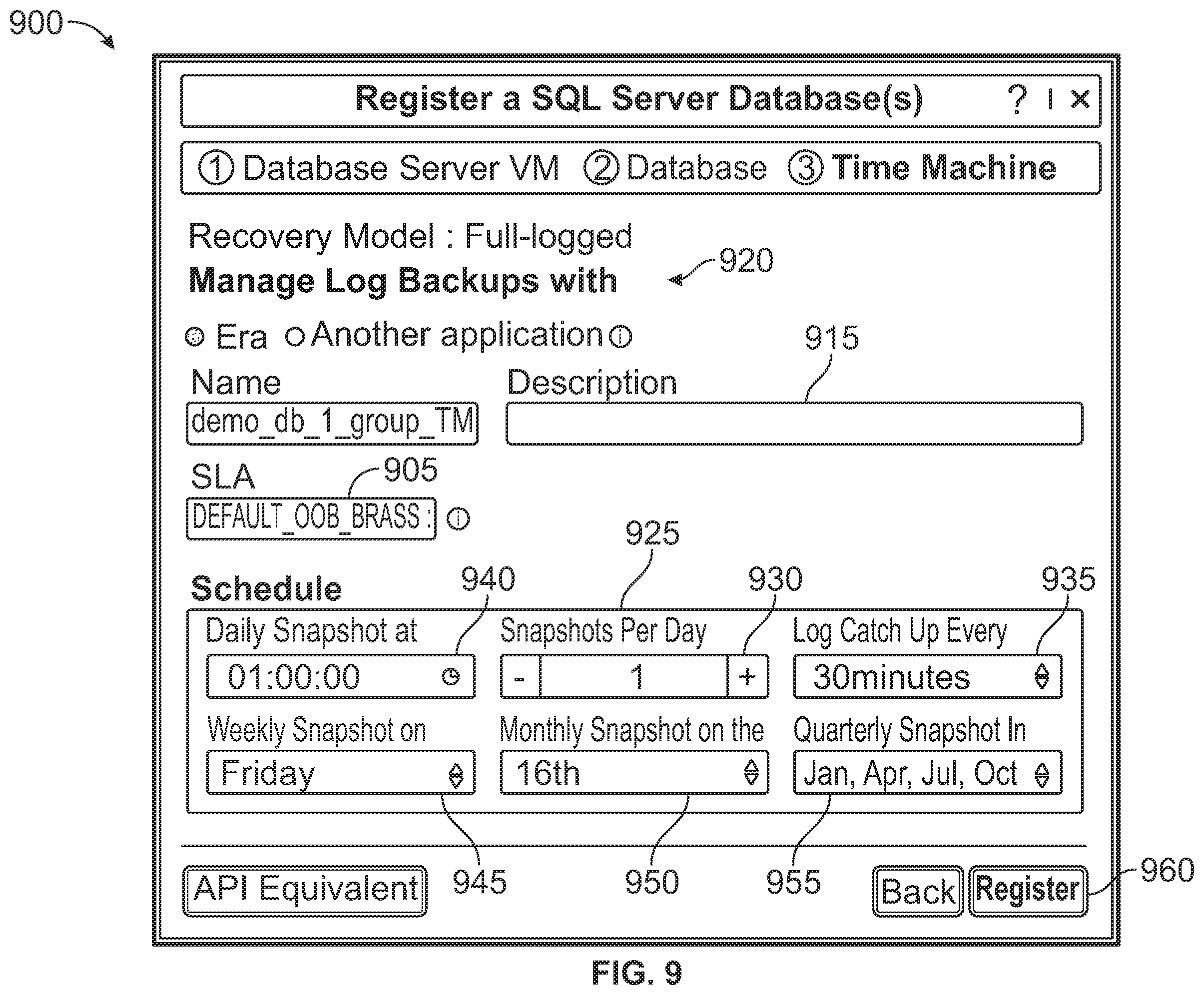 Patent US12174856 Figure 9 – Database group management