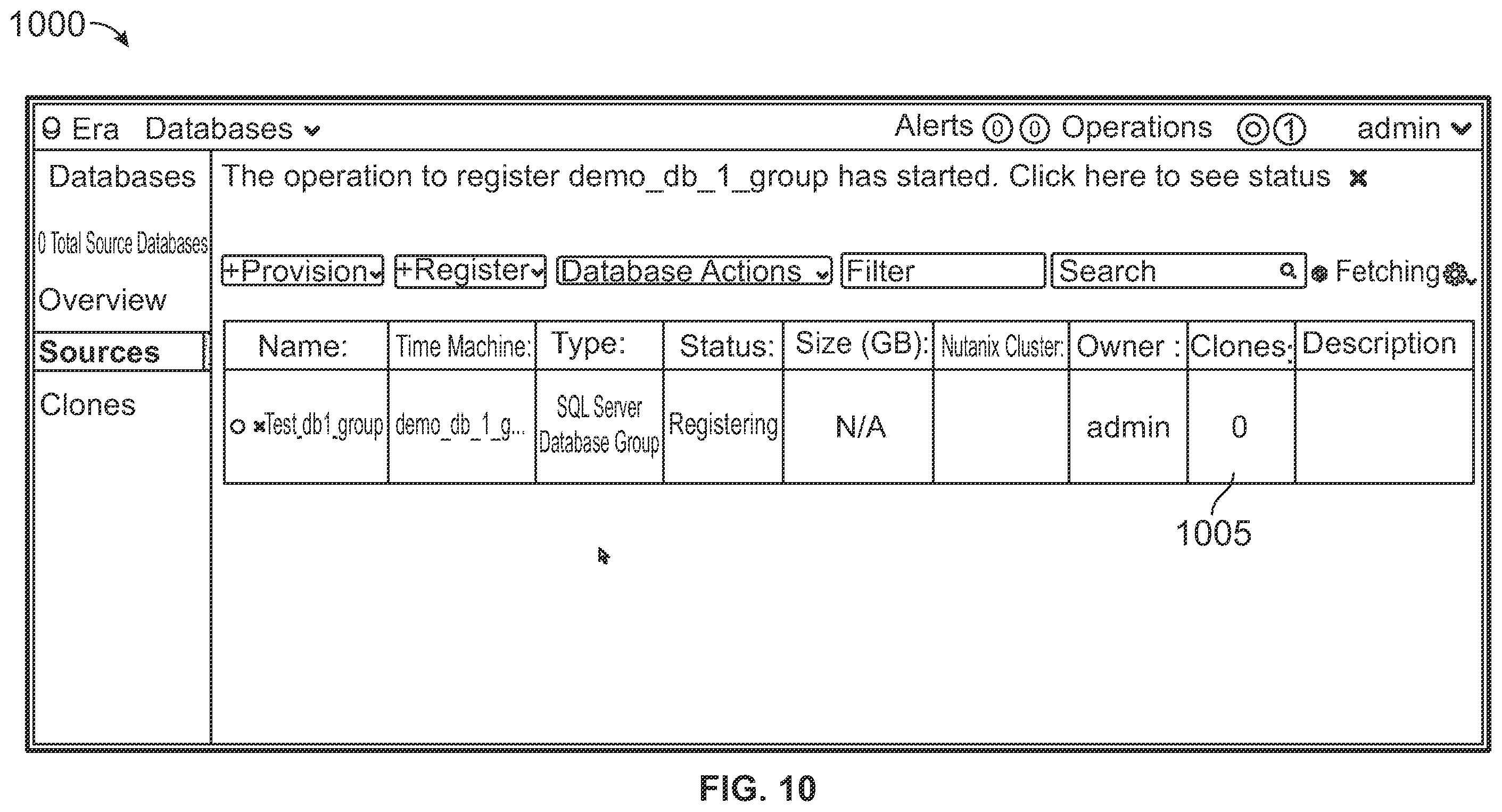 Patent US12174856 Figure 10 – Database group management
