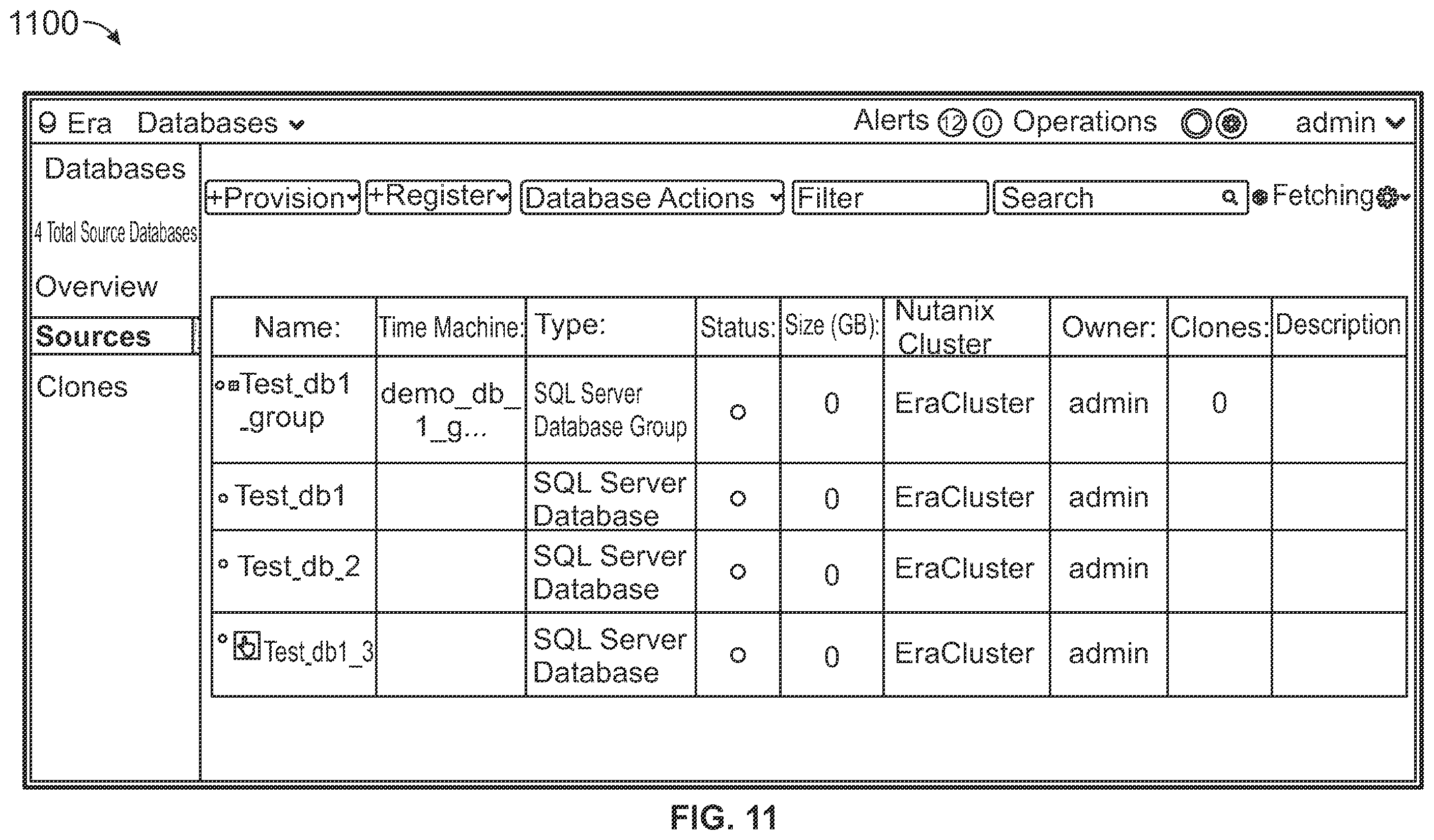 Patent US12174856 Figure 11 – Database group management