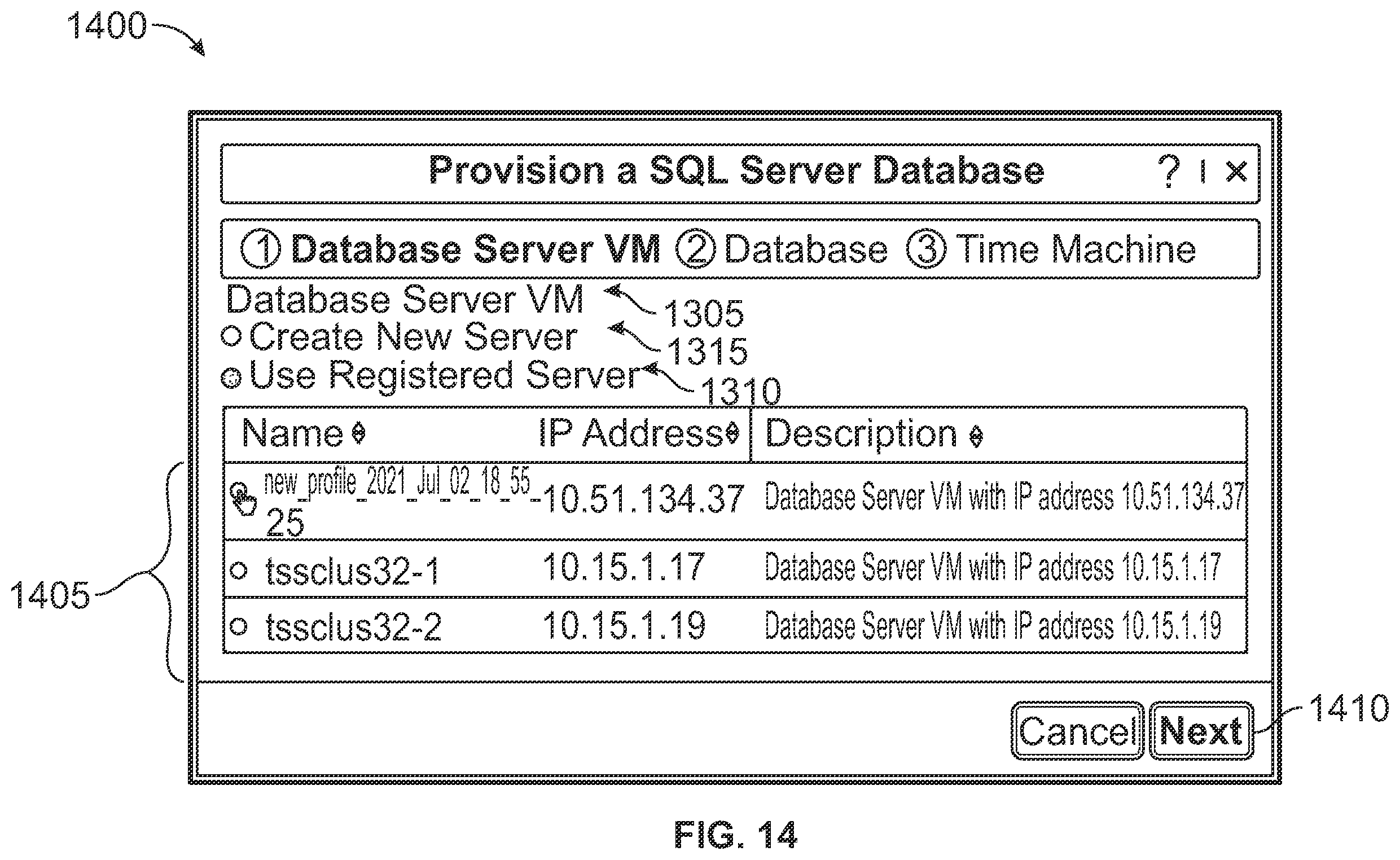 Patent US12174856 Figure 14 – Database group management
