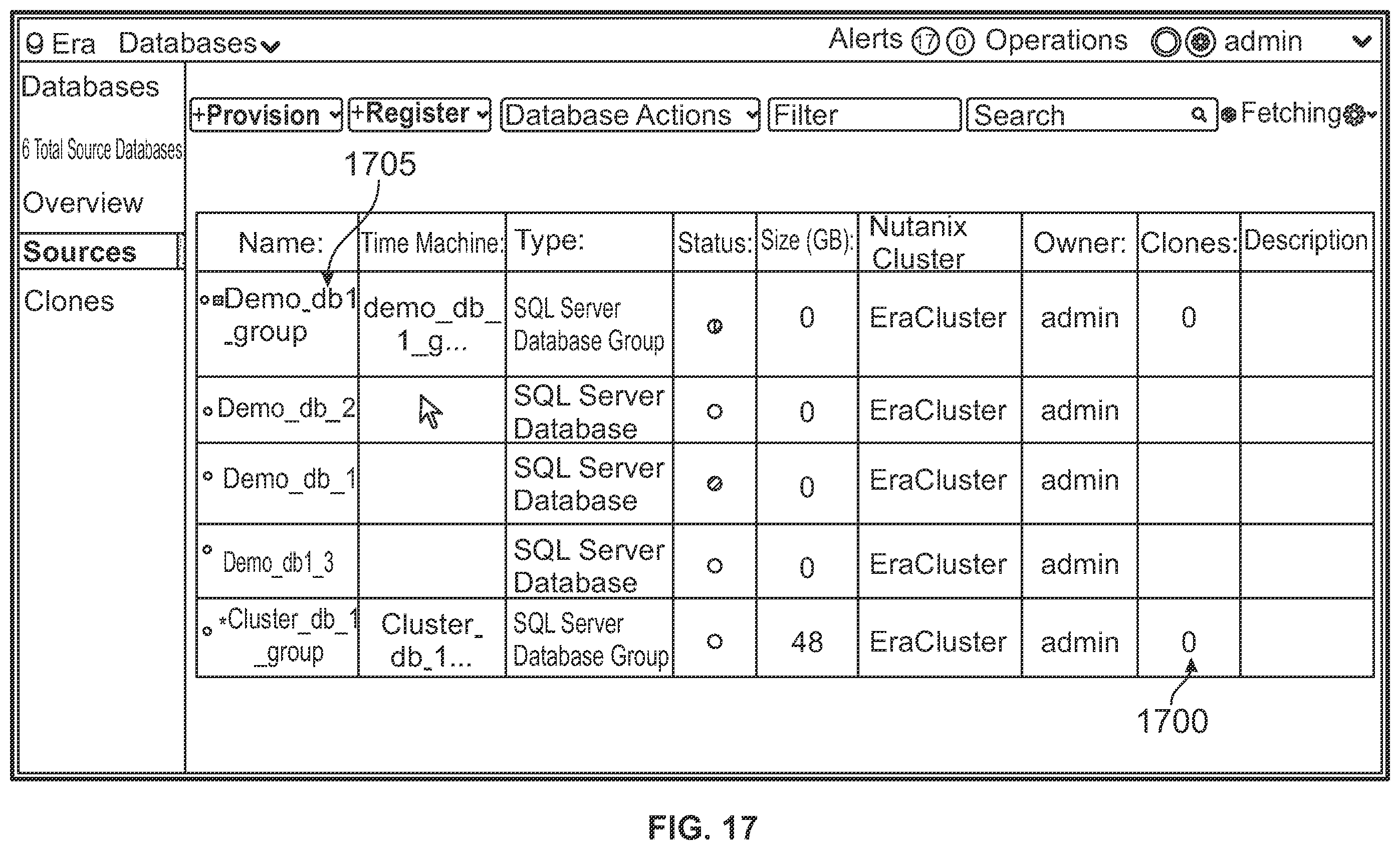 Patent US12174856 Figure 18 – Database group management