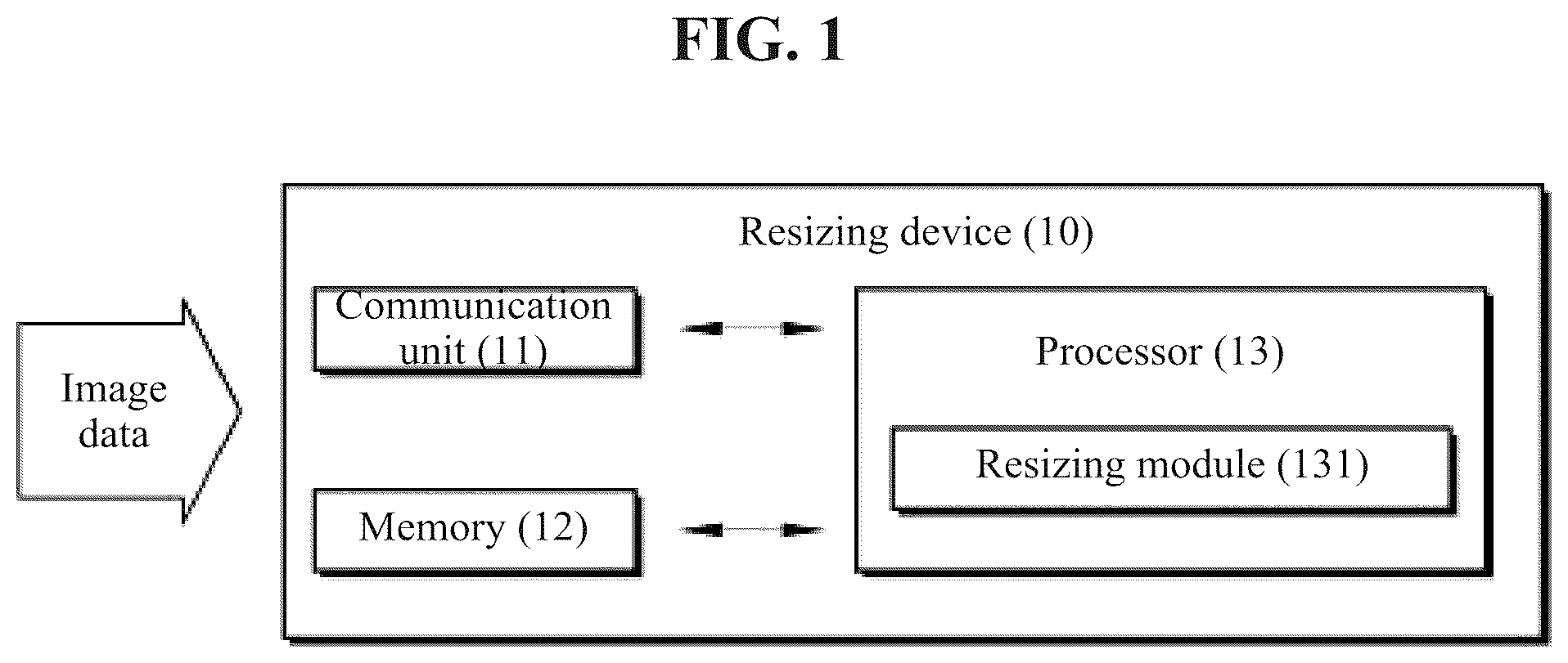 Patent US12174858 Figure 1 – Device and method for data reuse-based resizing
