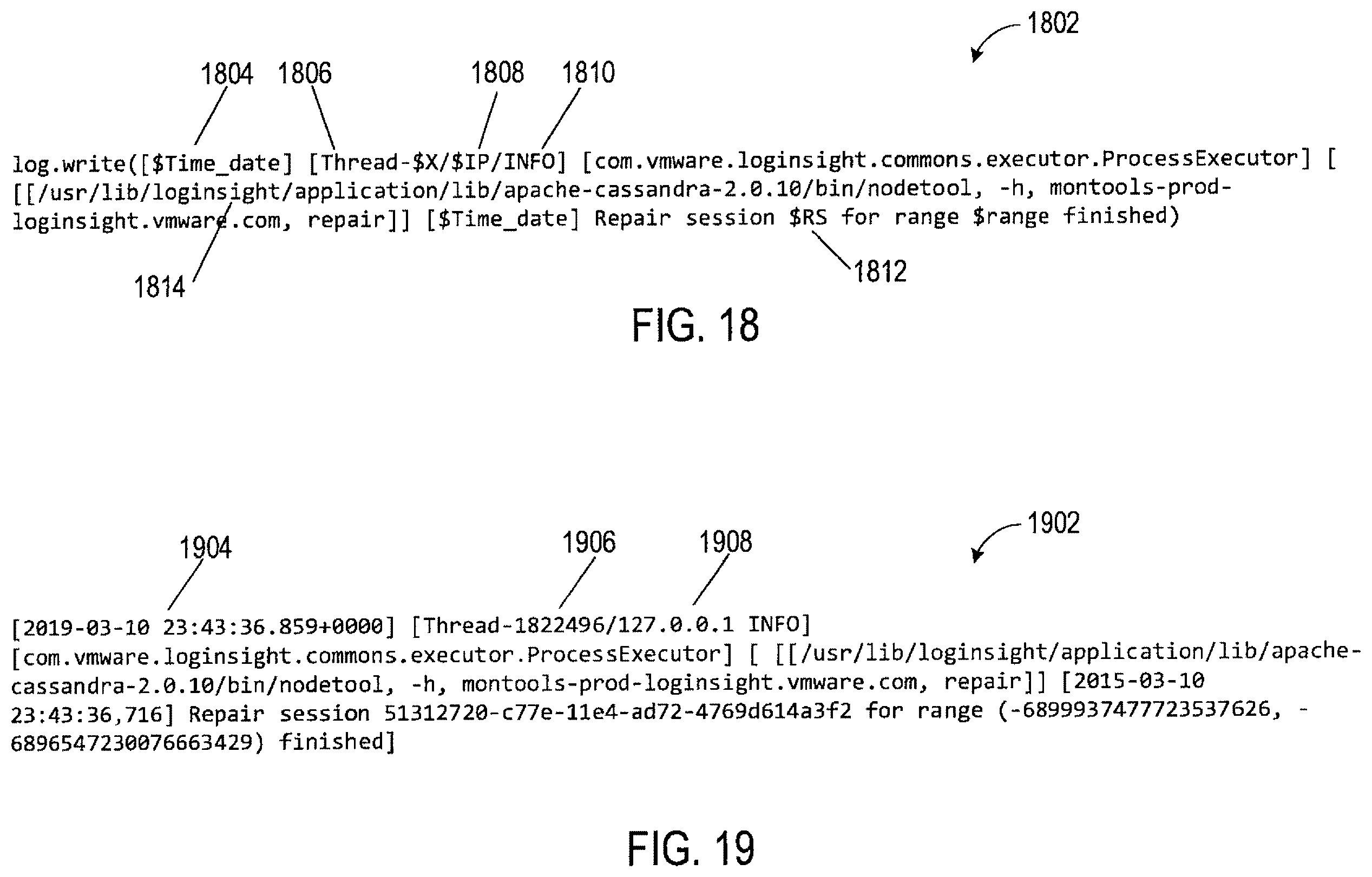 Patent US12174875 Figure 19 – Processes and systems for decentralization of data produced at the edge of a distributed computing system