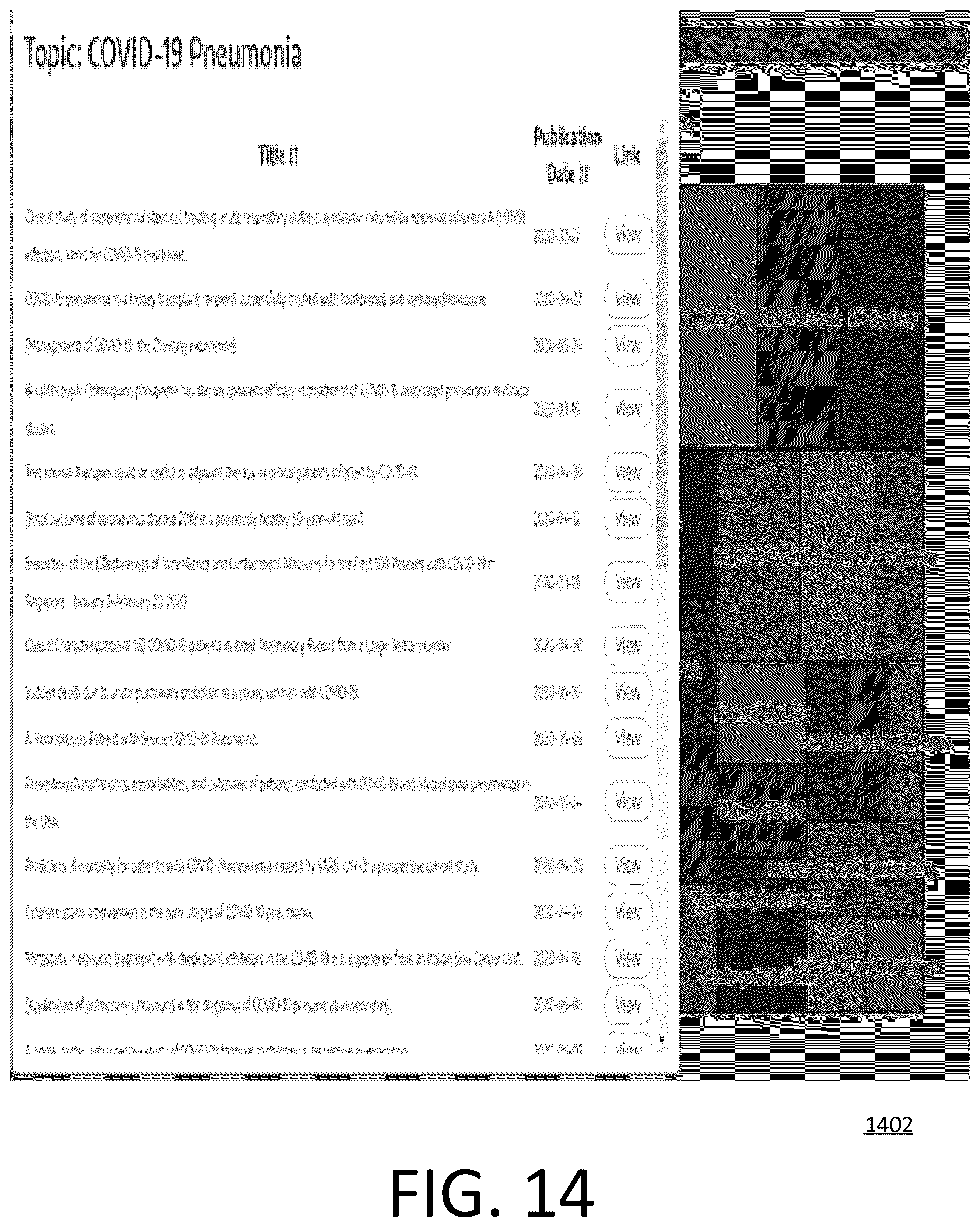 Patent US12174877 Figure 14 – System and method for data gathering and visualization