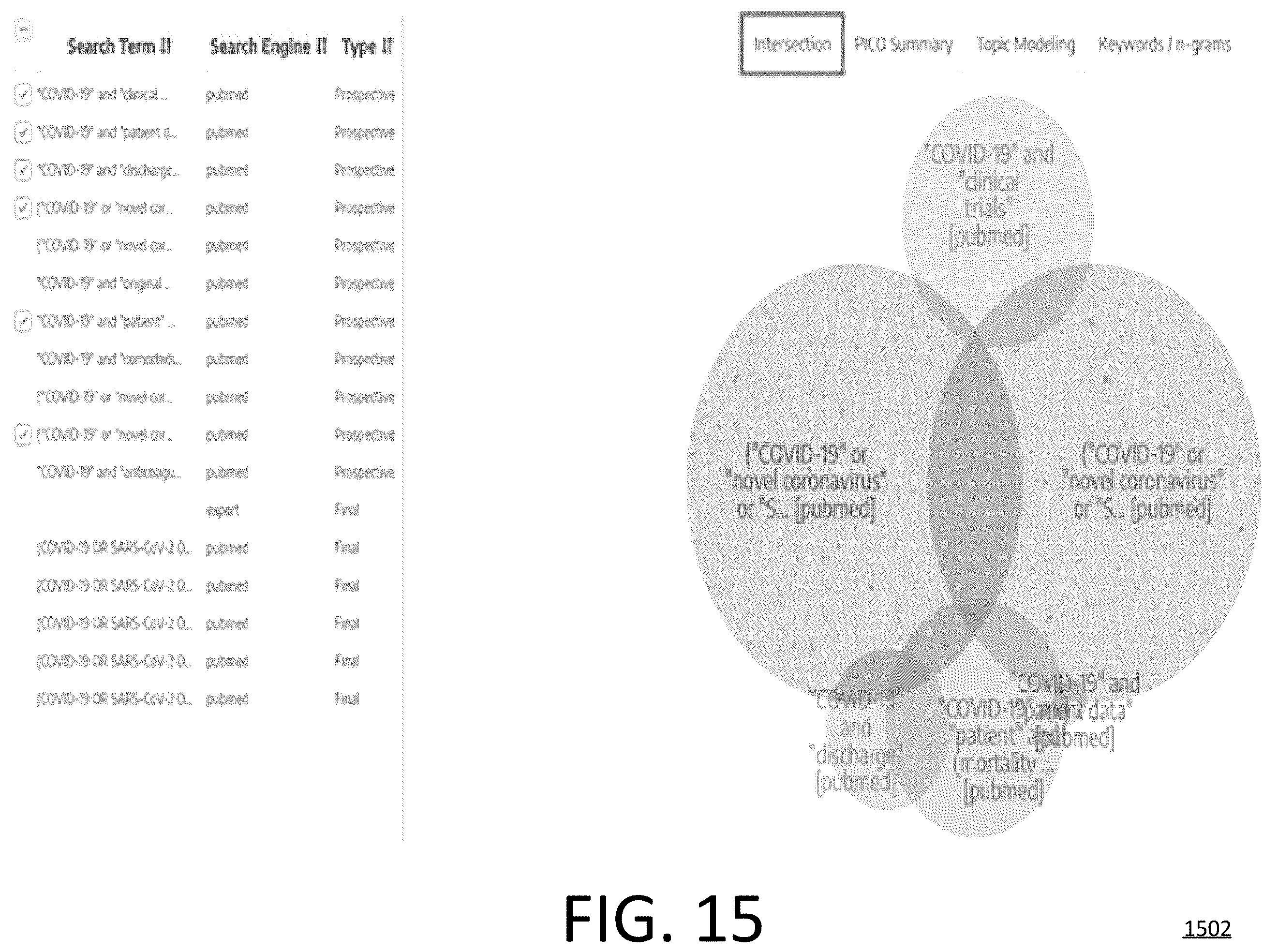 Patent US12174877 Figure 15 – System and method for data gathering and visualization