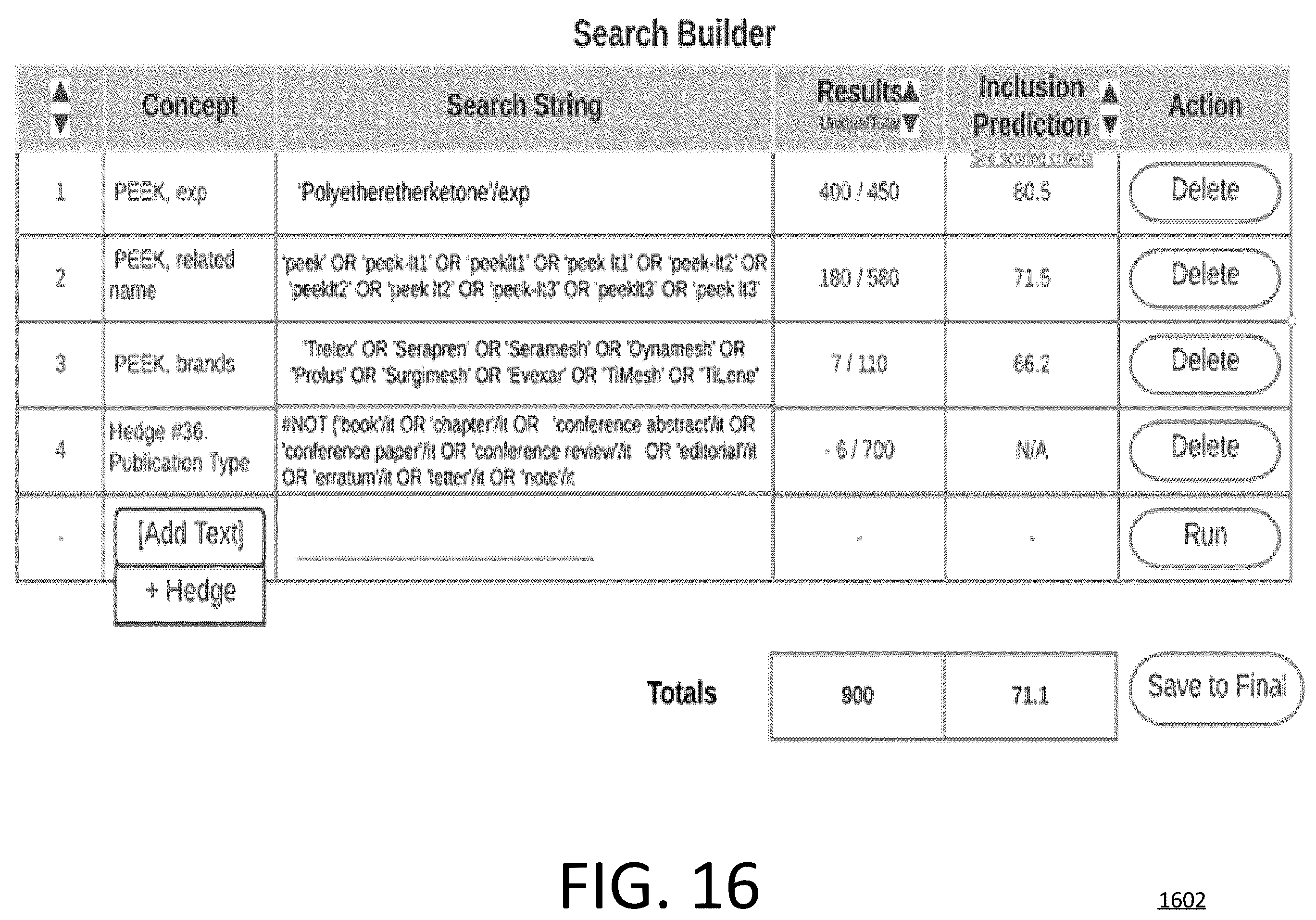 Patent US12174877 Figure 16 – System and method for data gathering and visualization