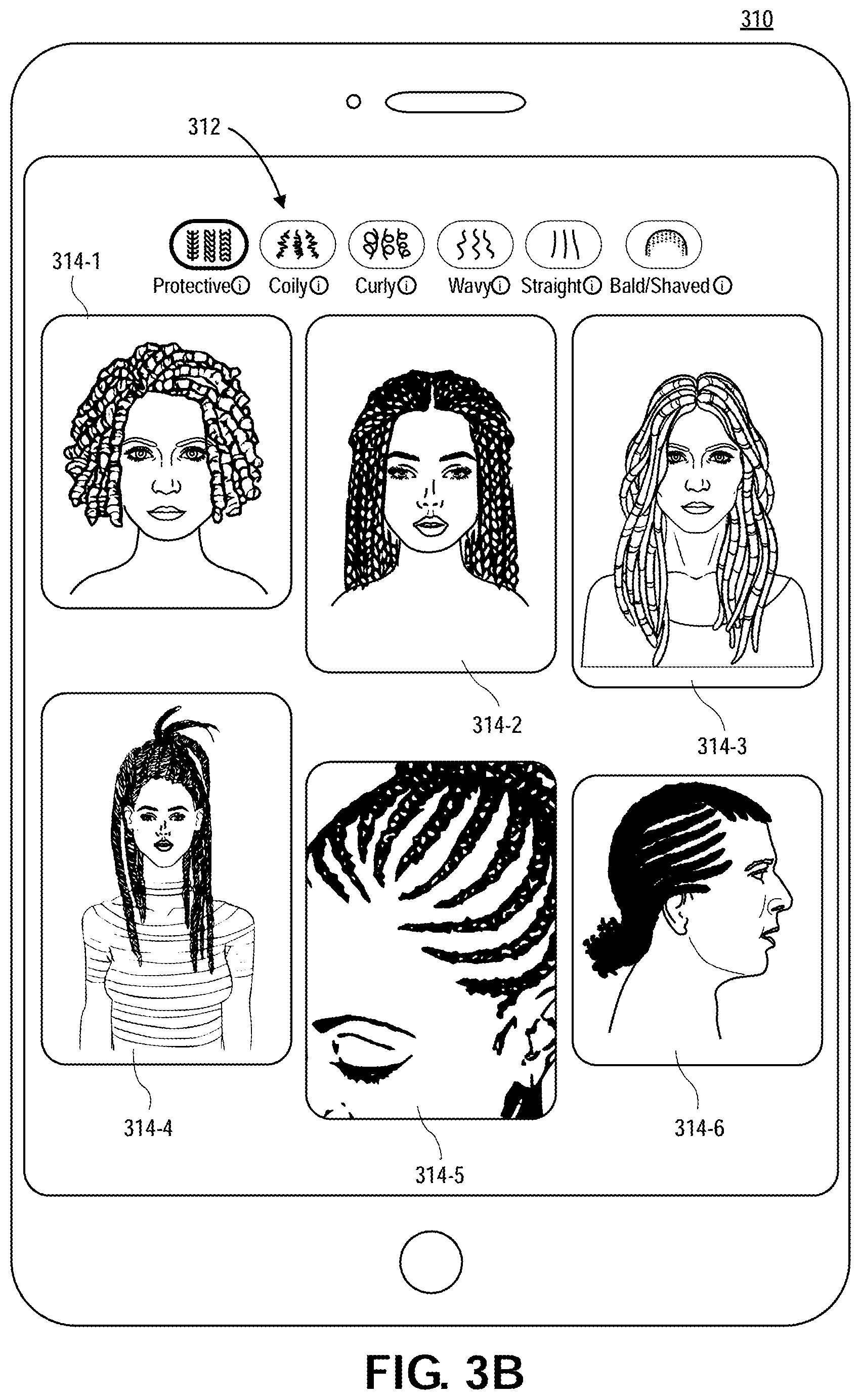 Patent US12174881 Figure 4 – Hair pattern determination and filtering