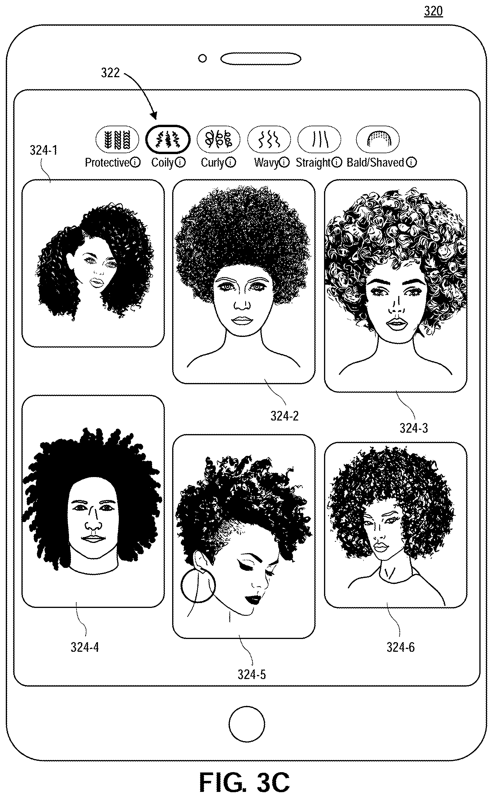 Patent US12174881 Figure 5 – Hair pattern determination and filtering