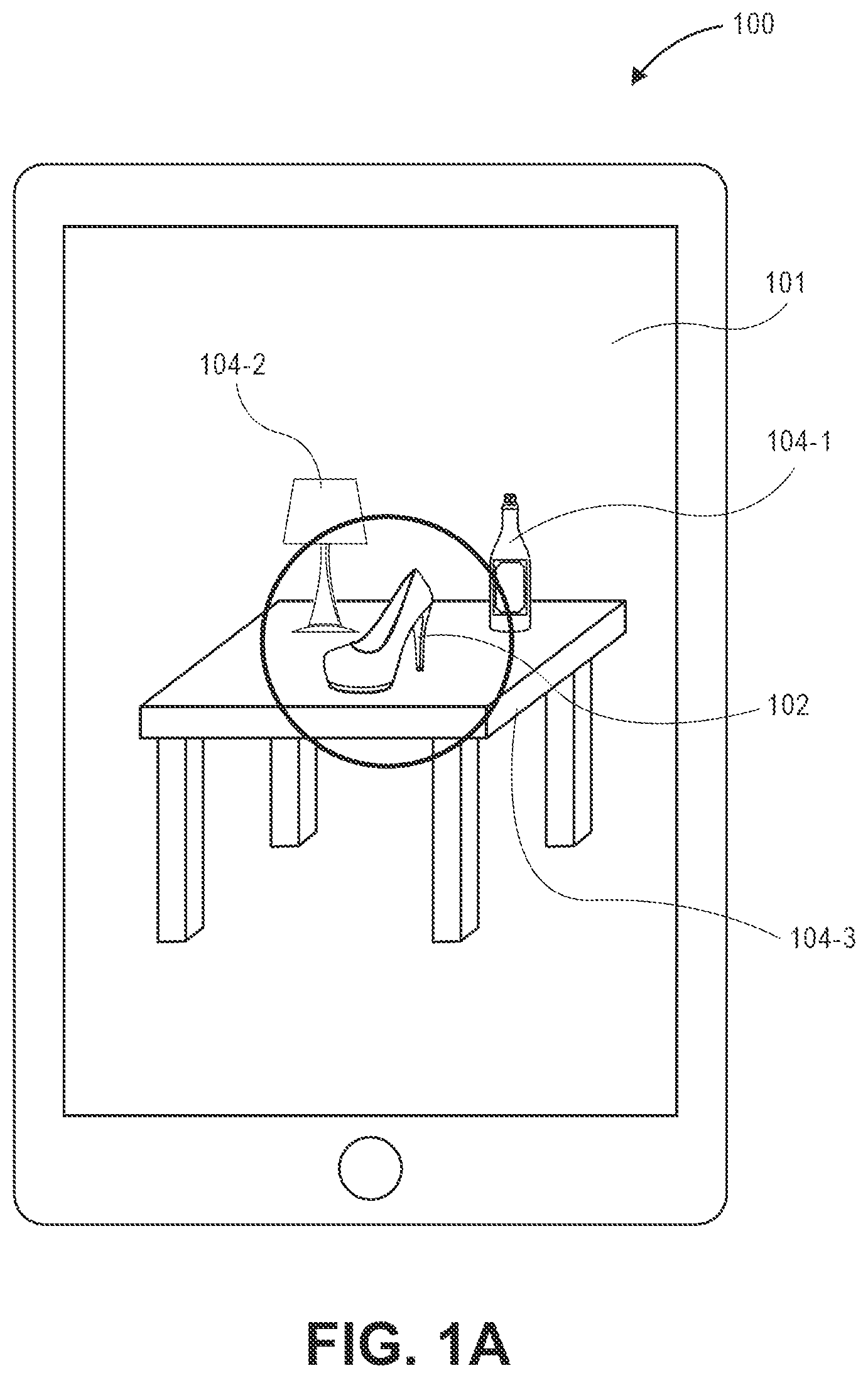 Patent US12174884 Figure 1 – Textual and image based search