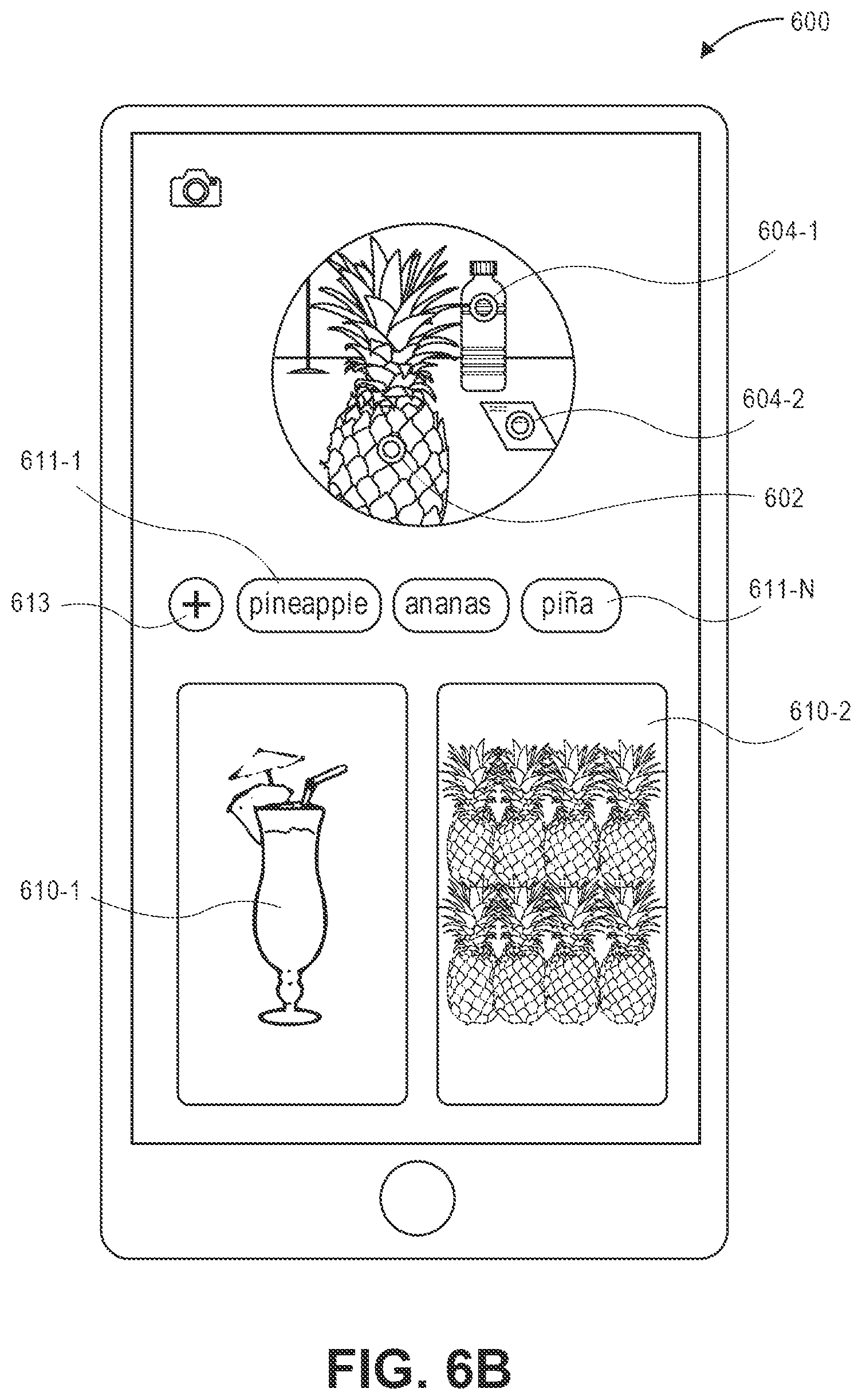 Patent US12174884 Figure 8 – Textual and image based search