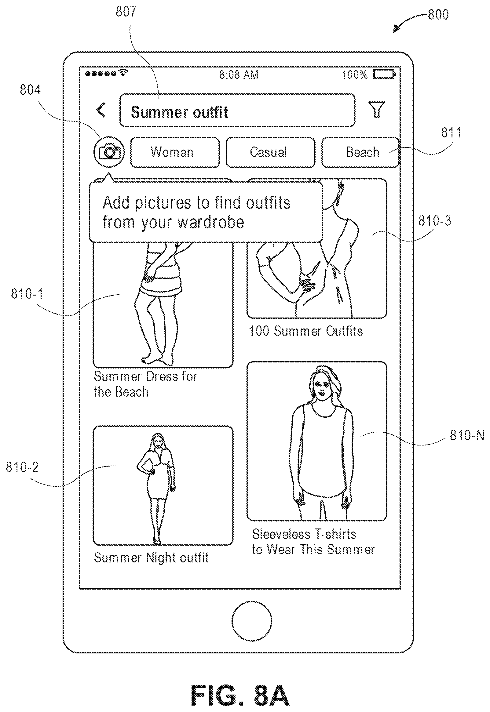 Patent US12174884 Figure 10 – Textual and image based search