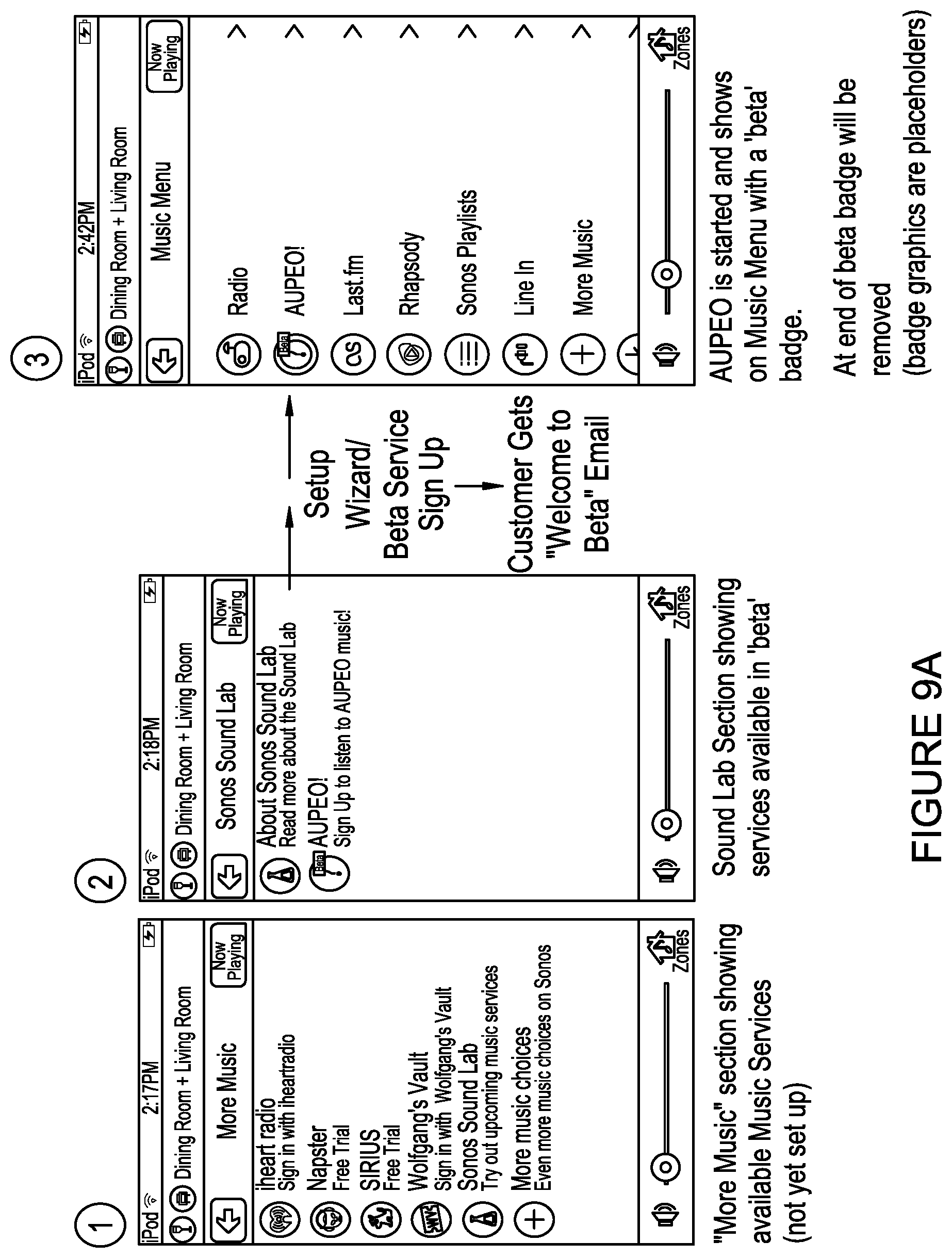 Patent US12174886 Figure 9 – Interfaces and techniques for audio content access and playback