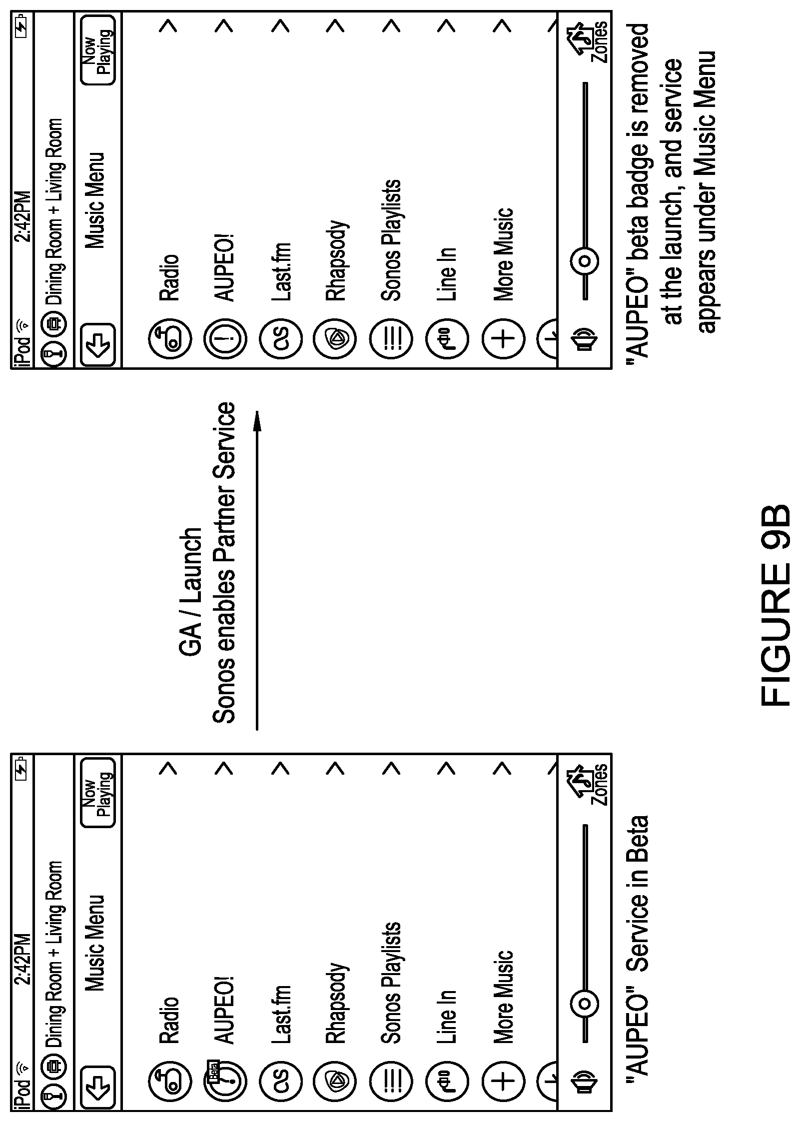 Patent US12174886 Figure 10 – Interfaces and techniques for audio content access and playback