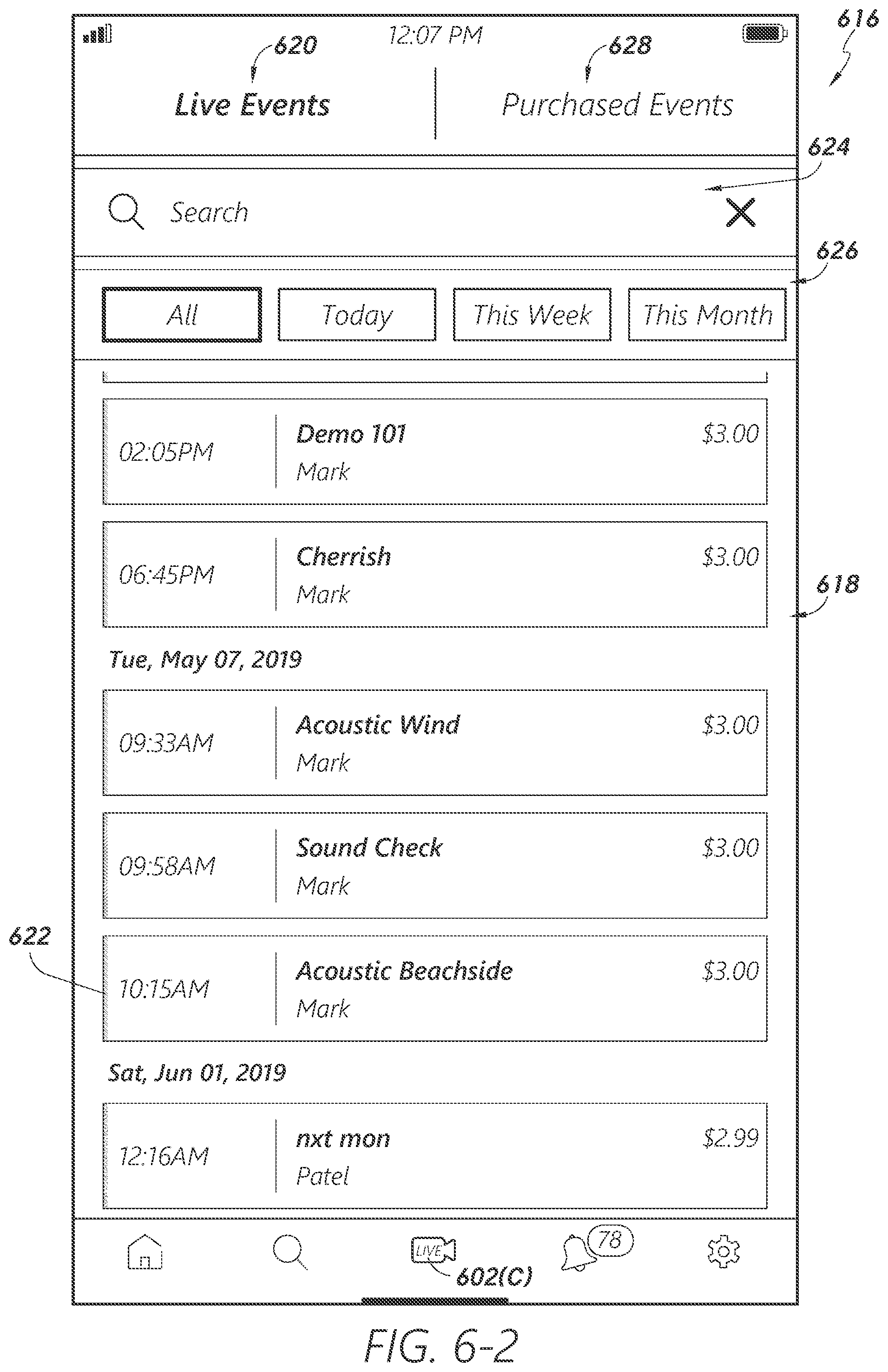 Patent US12174896 Figure 16 – Data structure visualization and management for real-time data