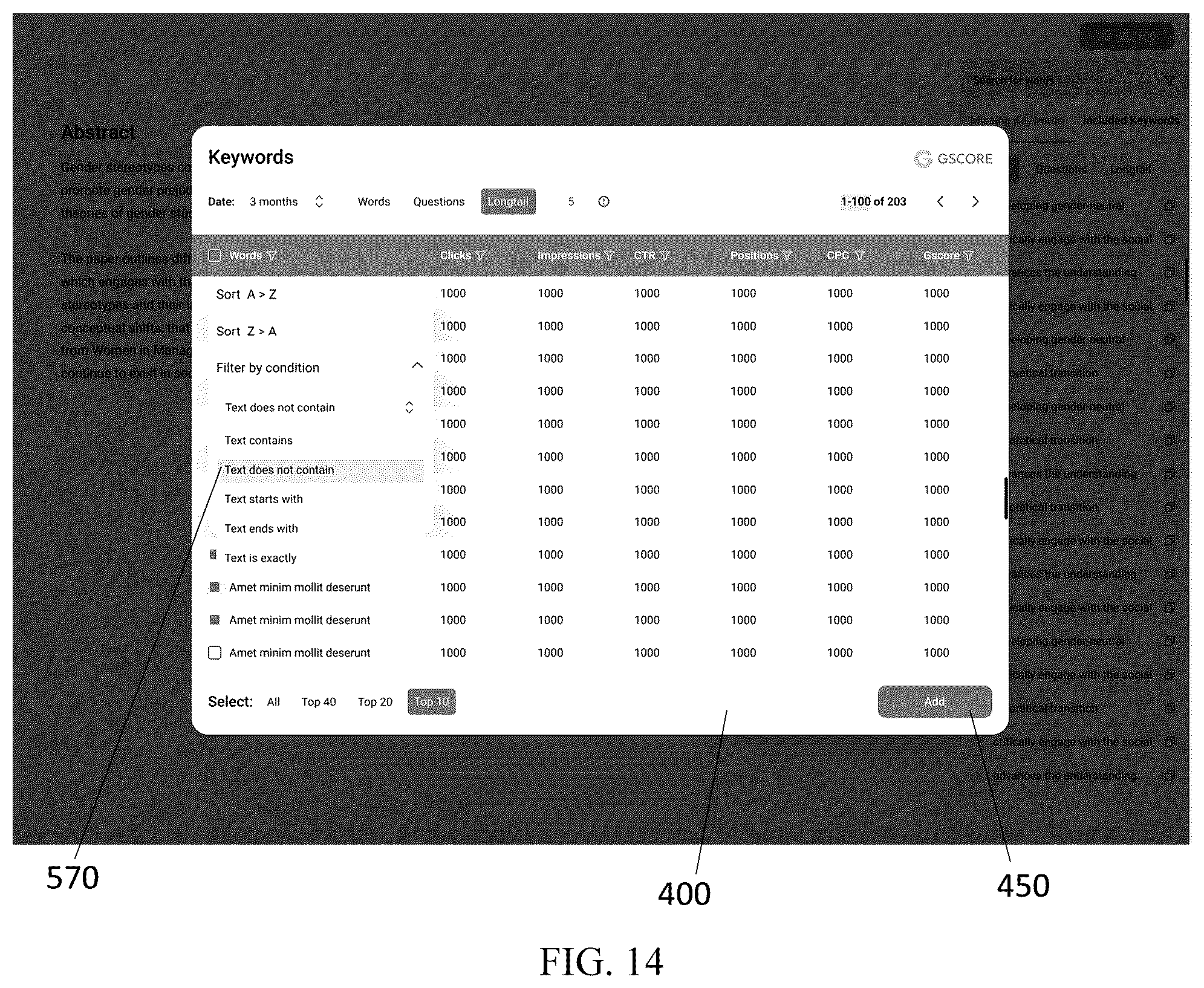 Patent US12174905 Figure 14 – Systems, devices, and methods for search engine optimization