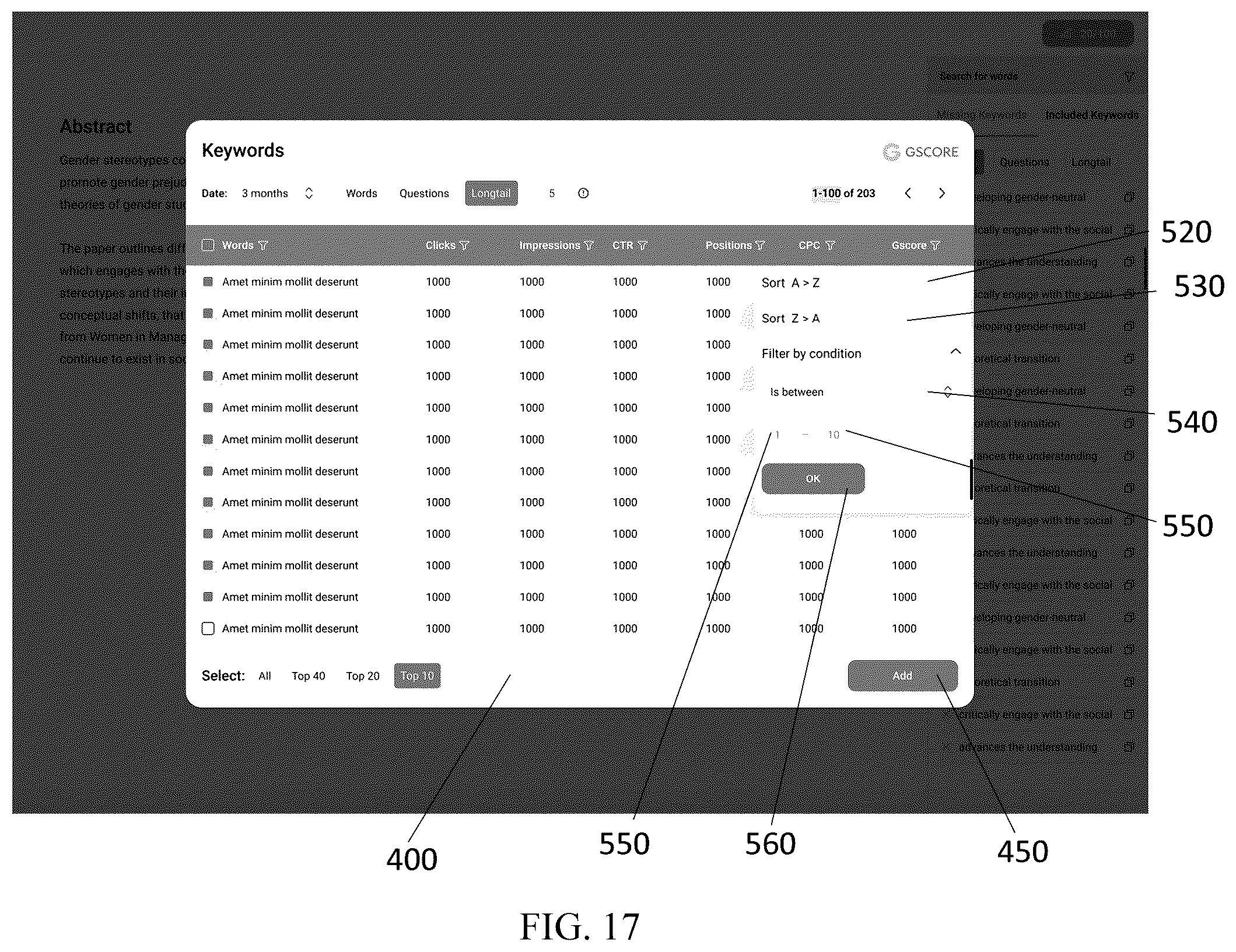 Patent US12174905 Figure 17 – Systems, devices, and methods for search engine optimization